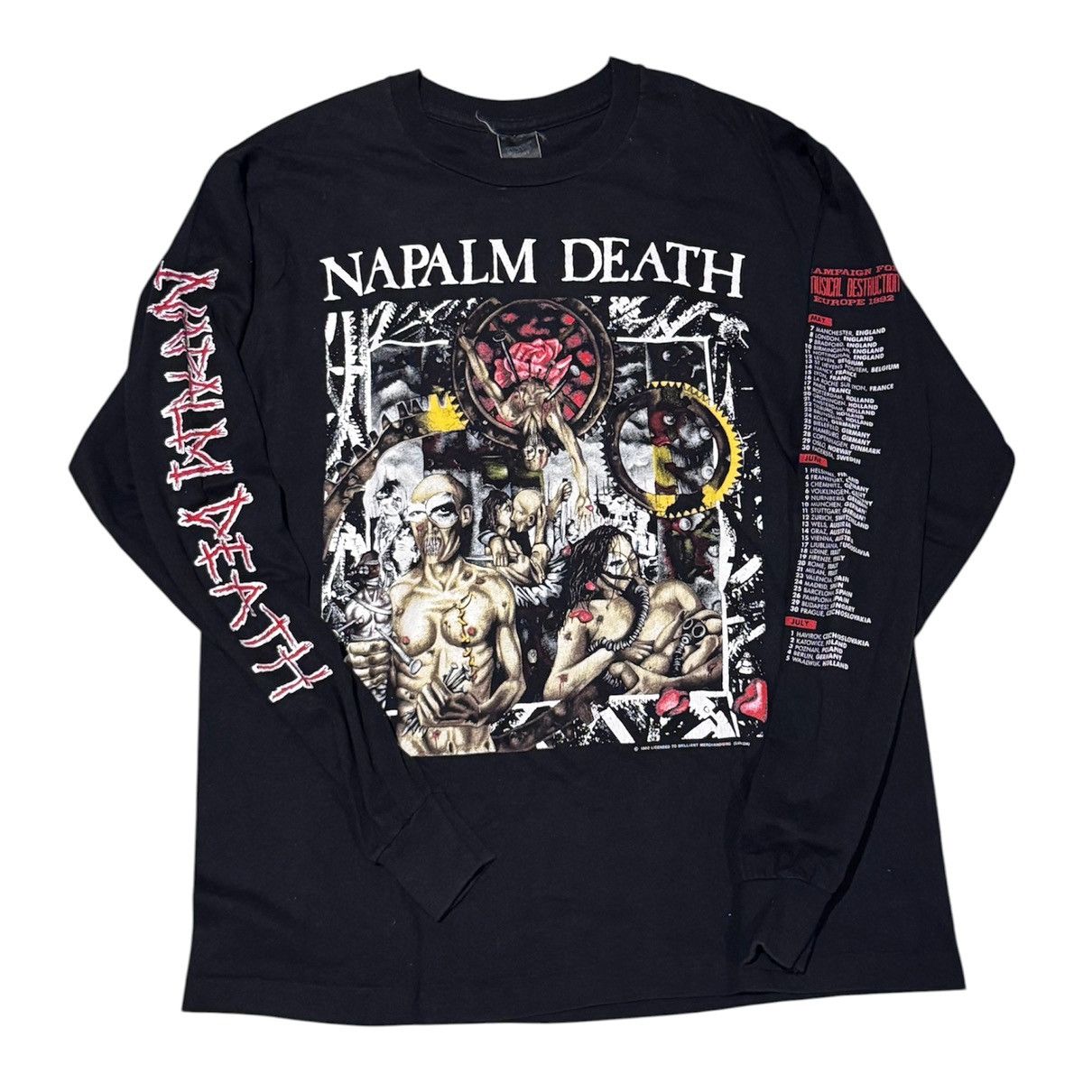 Other Napalm Death Campaign For Musical Destruction Tour 1992 tee Size US XL / EU 56 / 4 - 1 Thumbnail