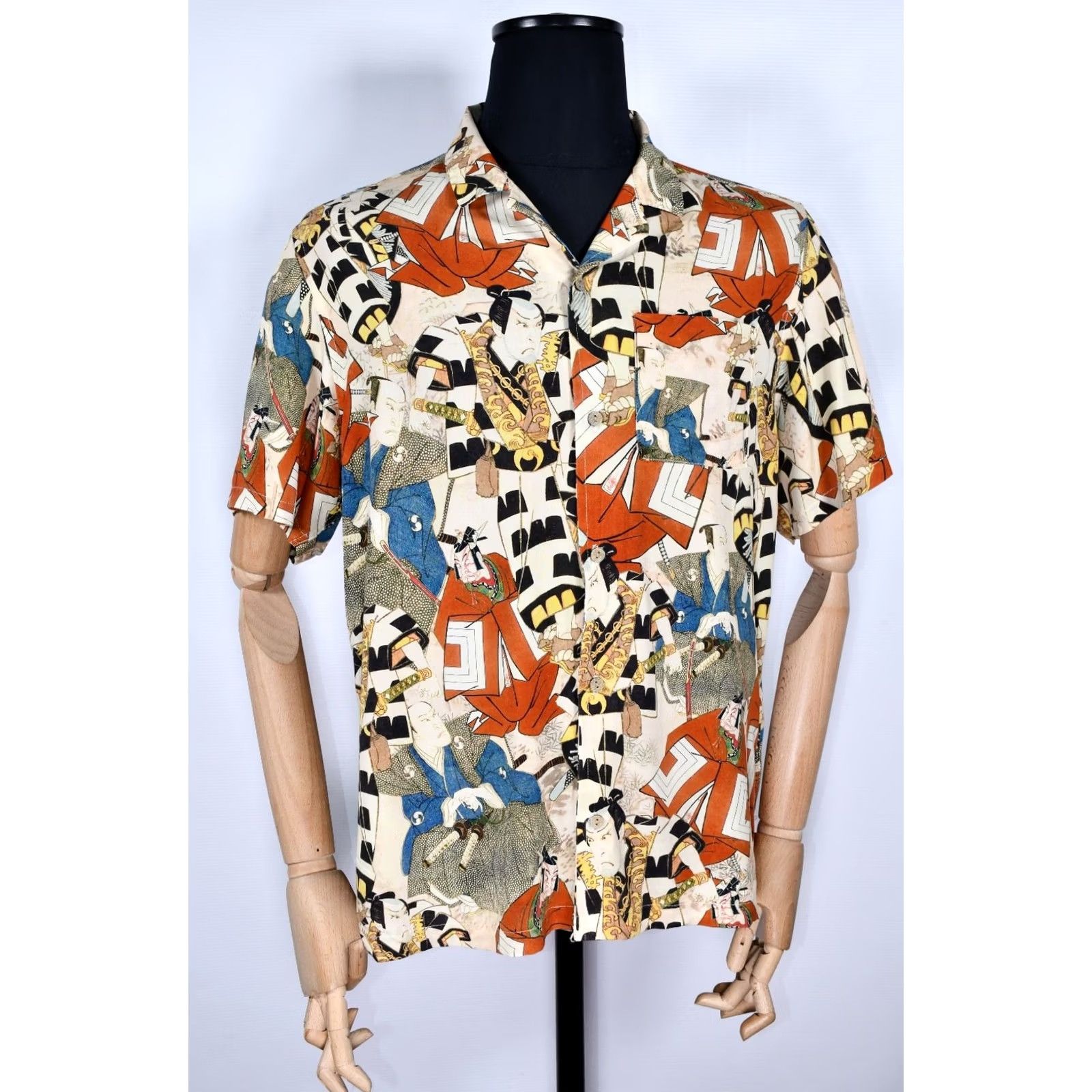 Percival Percival Shirt Cubin Collar Button-Up L Multicolor Short Sleeve Men Casual Summer Spring L Mens Size US L / EU 52-54 / 3 - 4 Thumbnail