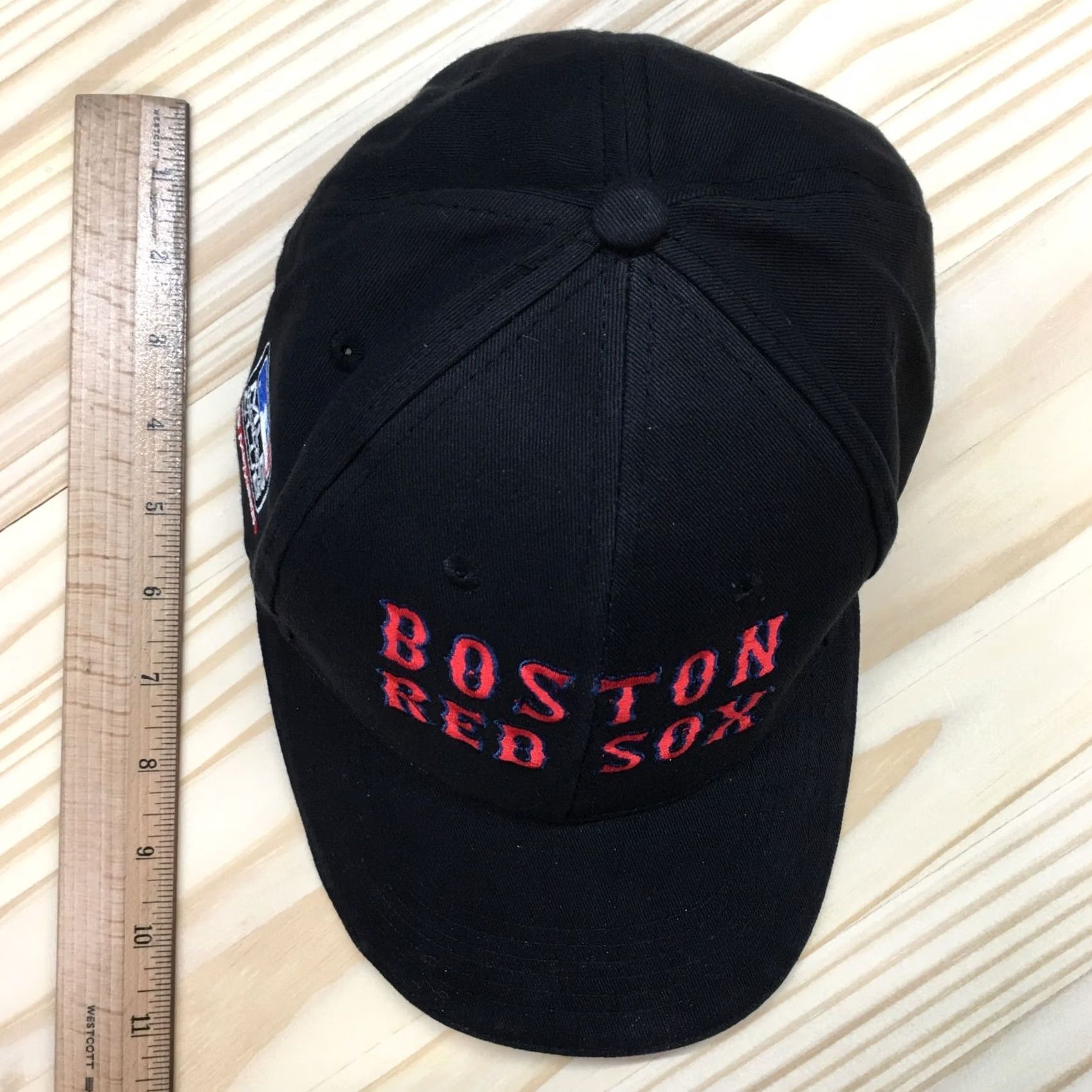 MLB Boston Red Sox MLB Baseball Cap Mens Black OS Curved Brim Embroidered Logo Size ONE SIZE - 4 Thumbnail