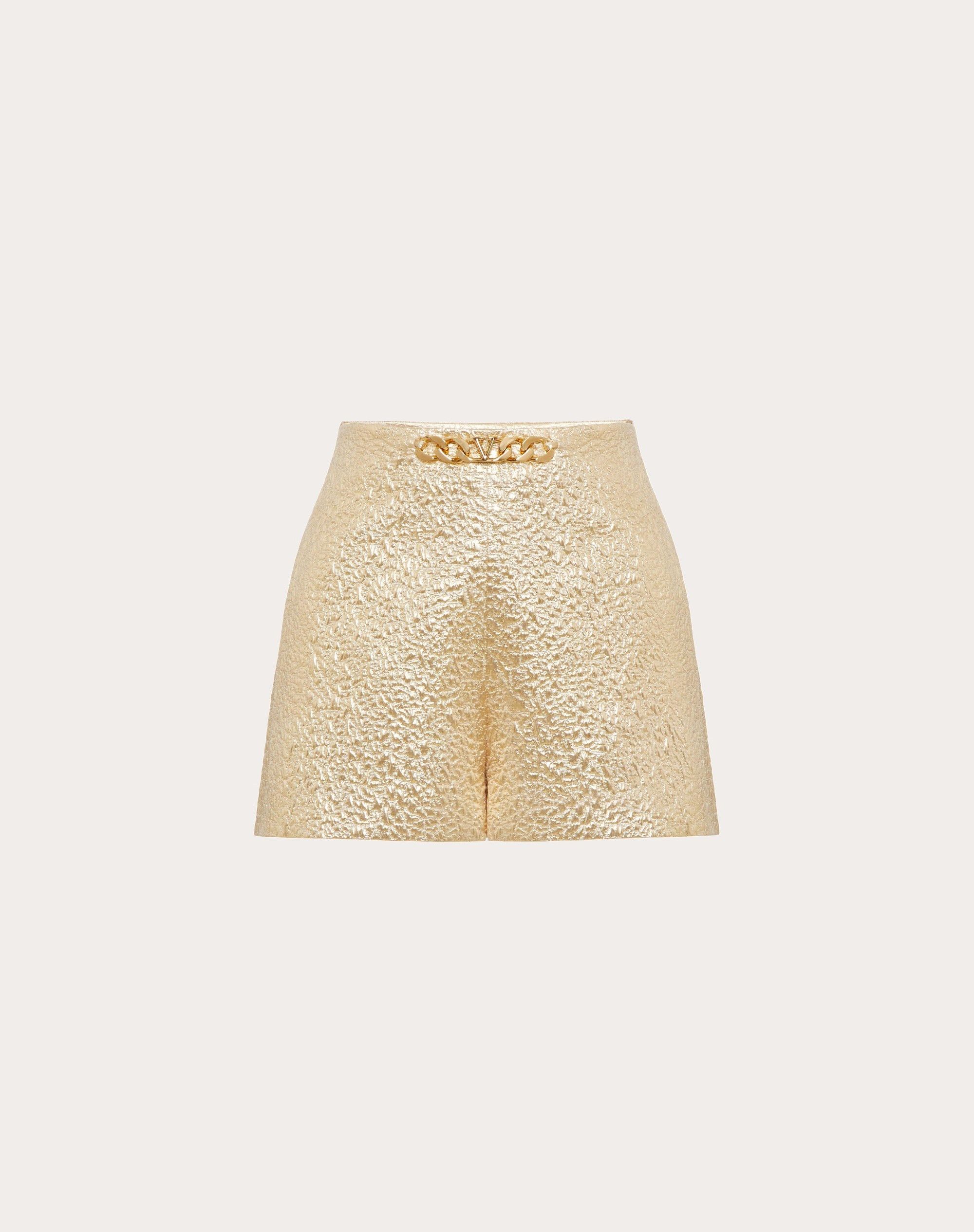 Valentino o1y0326 Short in Gold Size 26" / US 2 / IT 38 - 1 Thumbnail