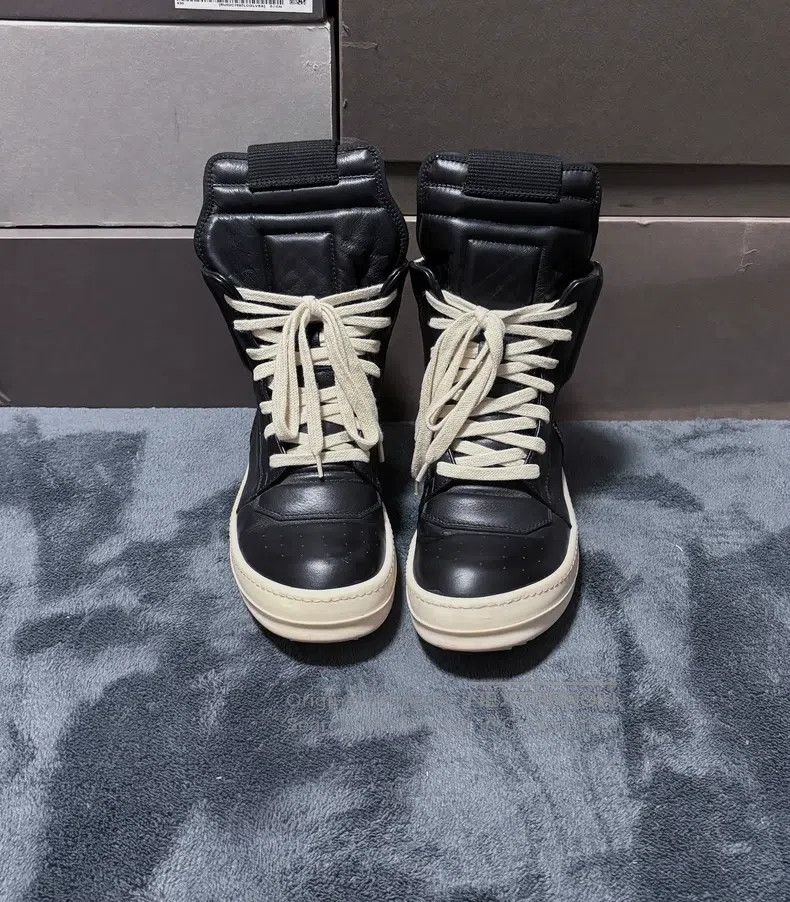 Rick Owens Rick Owens Leather Inverted Triangle with Iron Hook Size US 4.5 / IT 34.5 - 2 Thumbnail