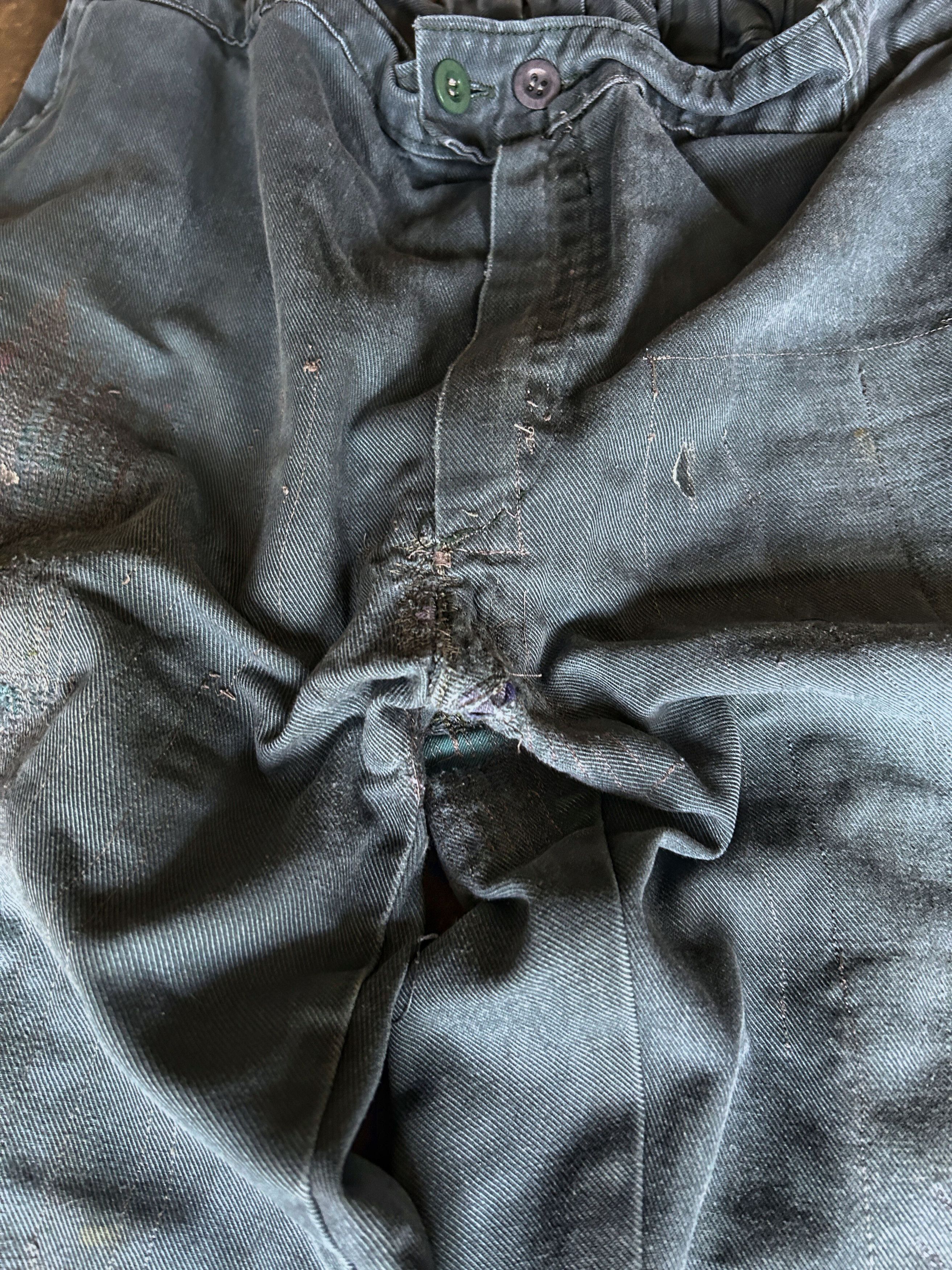 Japanese Brand Vintage Rick Owens Junya Watanabe Style Distressed Jeans Size US 32 / EU 48 - 7 Thumbnail