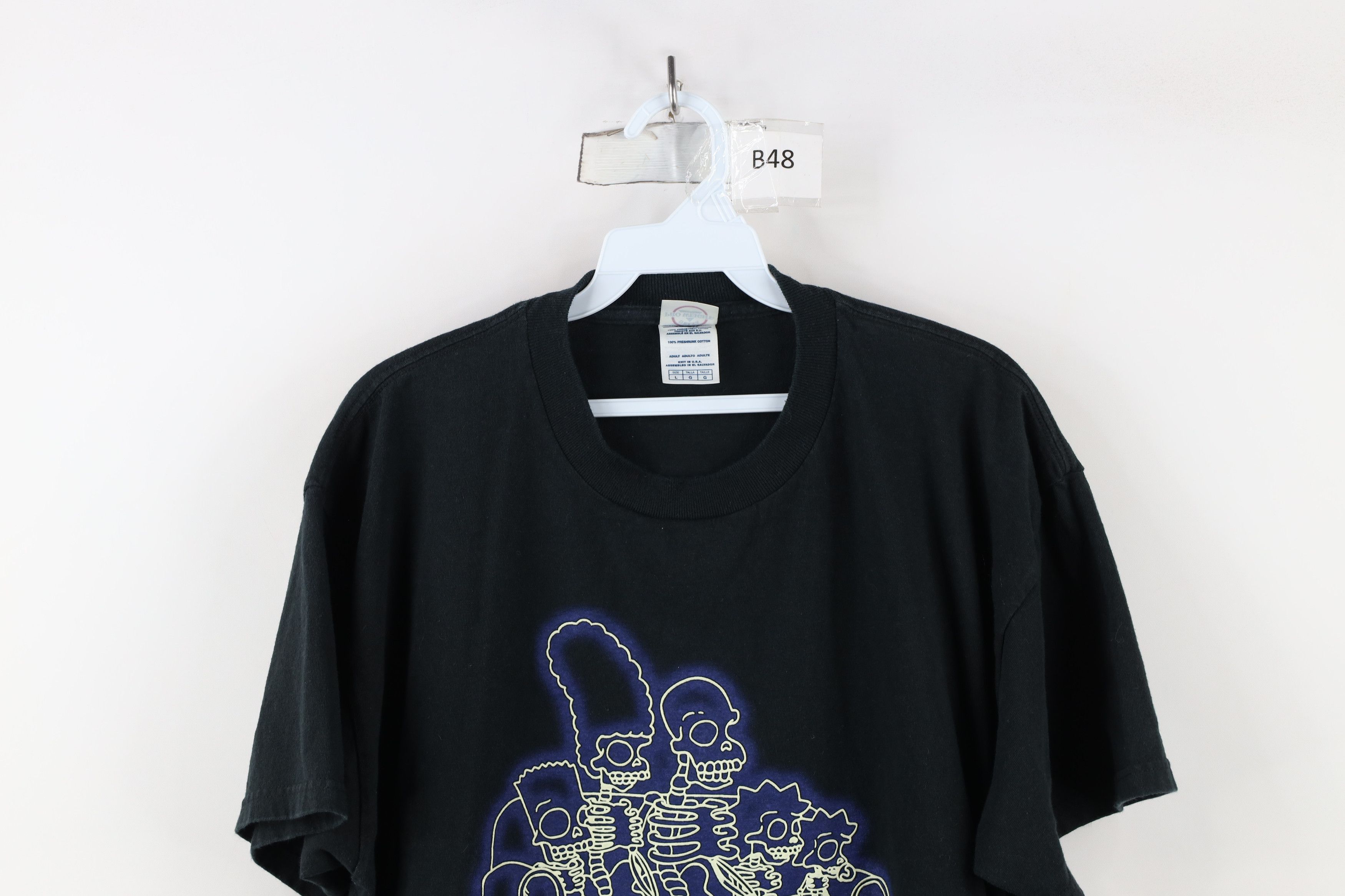 Vintage Vintage Y2K 2004 The Simpsons Glow In the Dark T-Shirt Size US L / EU 52-54 / 3 - 2 Thumbnail