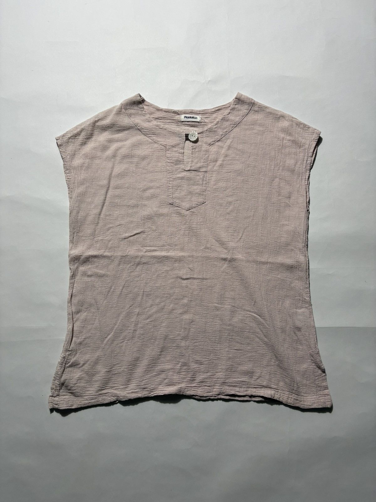 Issey Miyake PLANTATION BY ISSEY MIYAKE CHINESE STYLE TANKTOP Size M / US 6-8 / IT 42-44 - 1 Thumbnail