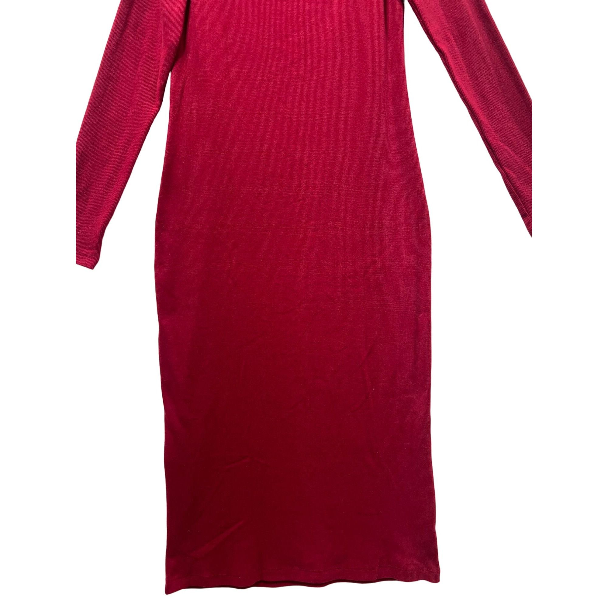 Other Universal Thread - Women's Long Sleeve Midi Bodycon - Red - Size S / US 4 / IT 40 - 16 Thumbnail