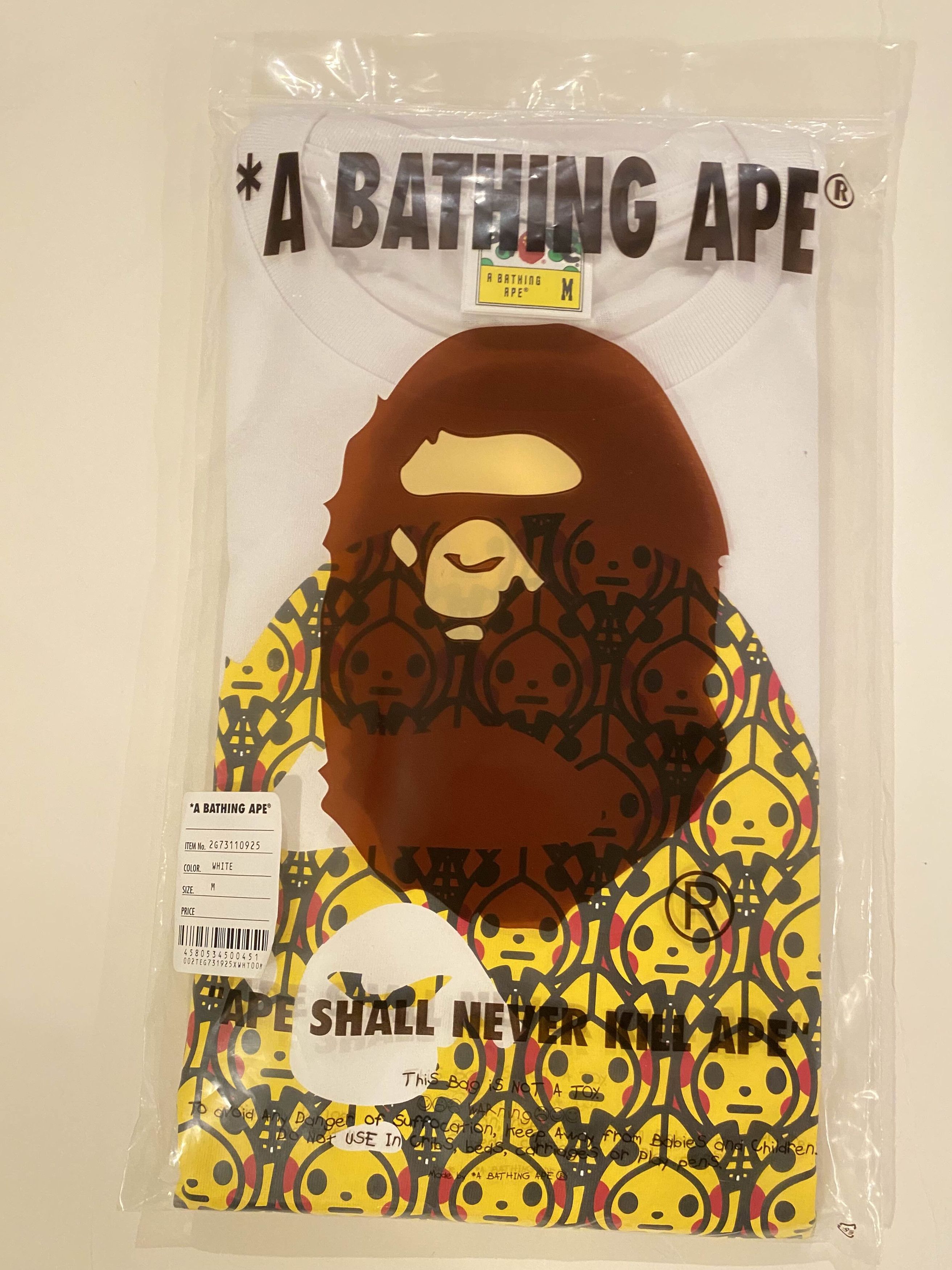 Bape × Pokemon Bape x Pokemon Pikachu Baby Milo Tee Size US M / EU 48-50 / 2 - 3 Thumbnail