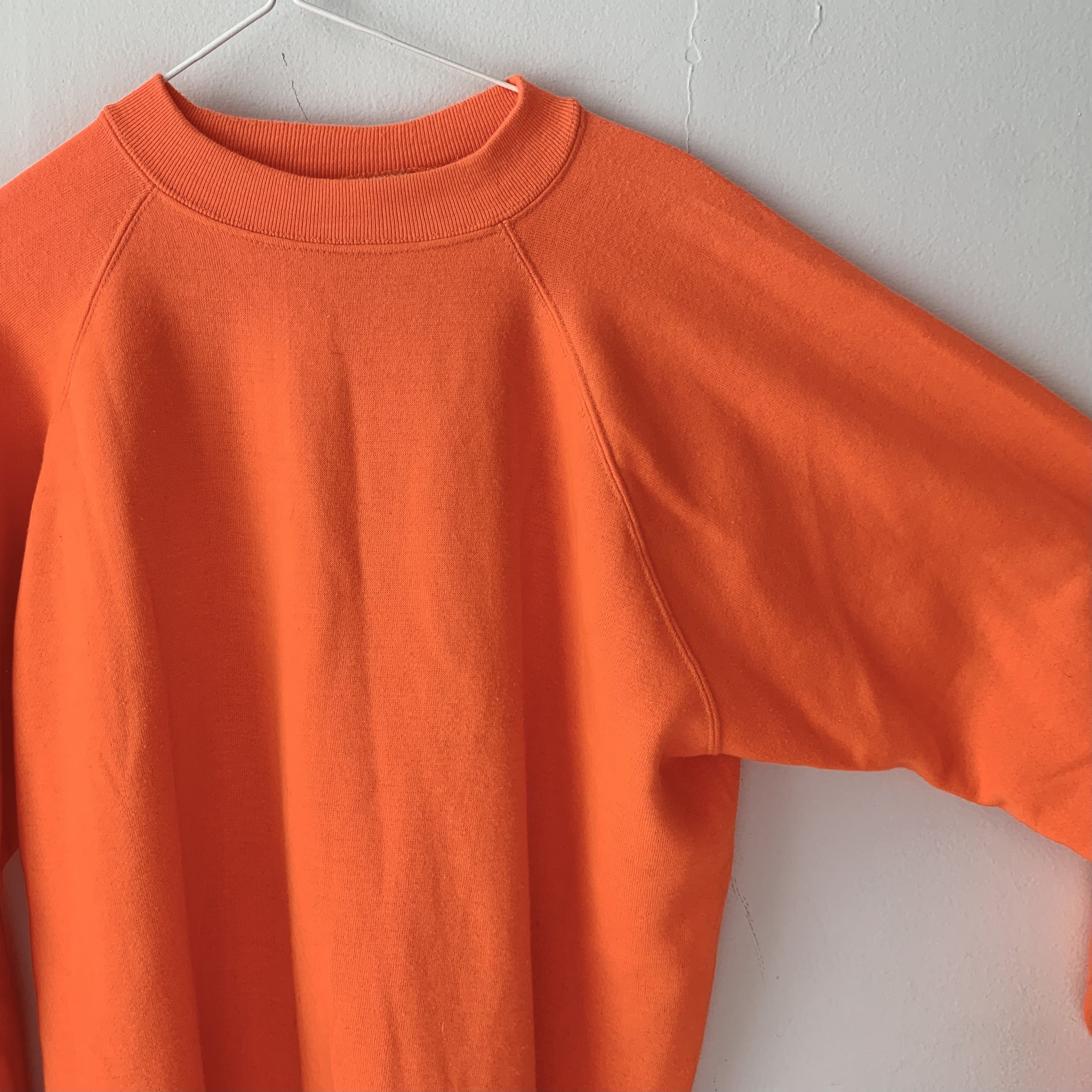 Other vintage 70s (60s?) lightweight hunter orange sweatshirt Size US L / EU 52-54 / 3 - 2 Thumbnail