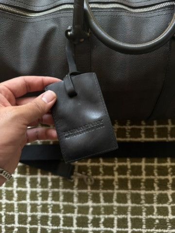 Burberry Burberry London Leather Keepall 50 Duffle Bag Black Plaid Size ONE SIZE - 2 Thumbnail