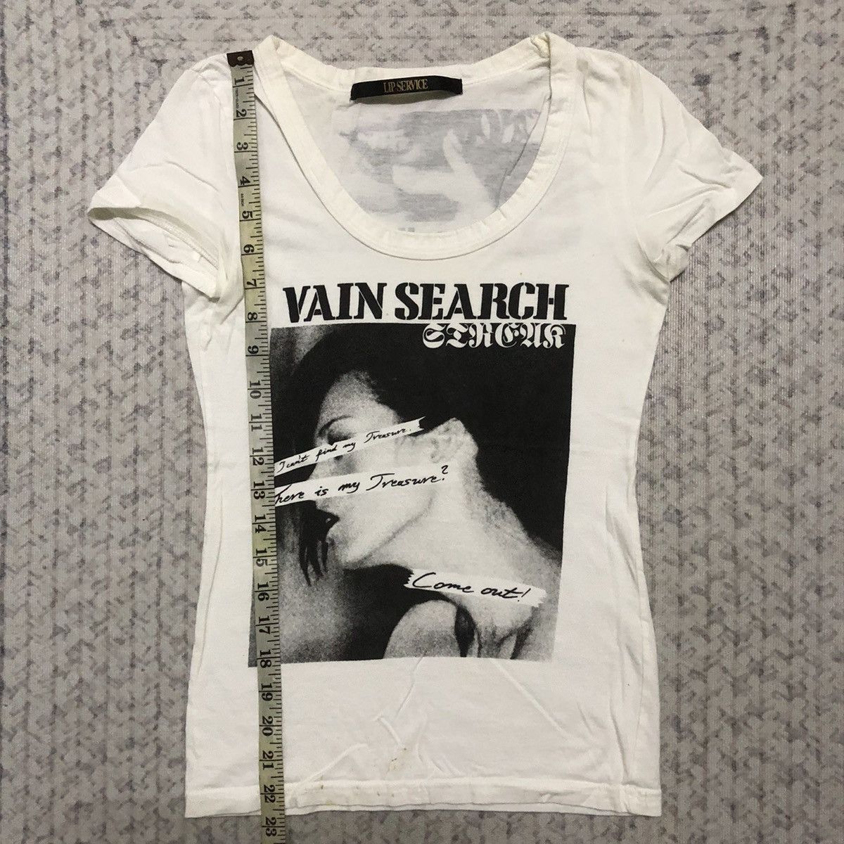 14th Addiction Rare Distressed Lip Service ‘Vain Search’ Seditionaries Tees Size US XXS / EU 40 - 22 Thumbnail