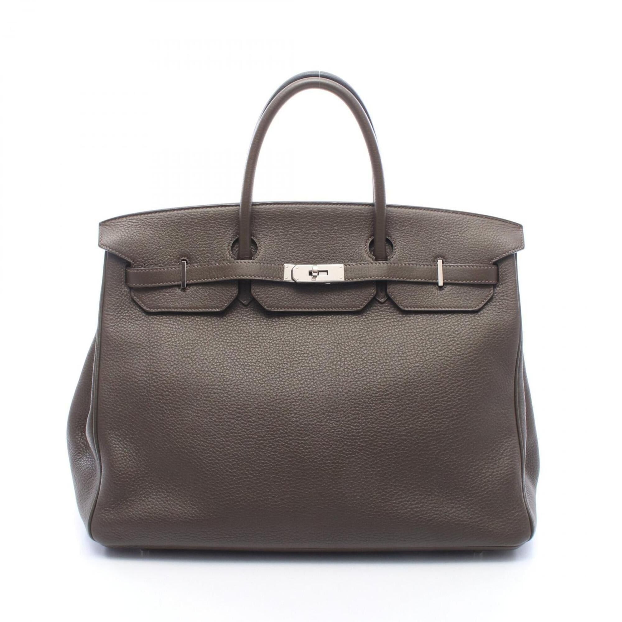 Hermes Hermes Birkin 40 Vert Bronze Handbag, Leather Togo Leather, Women's, Grayish Tone Size ONE SIZE - 1 Thumbnail