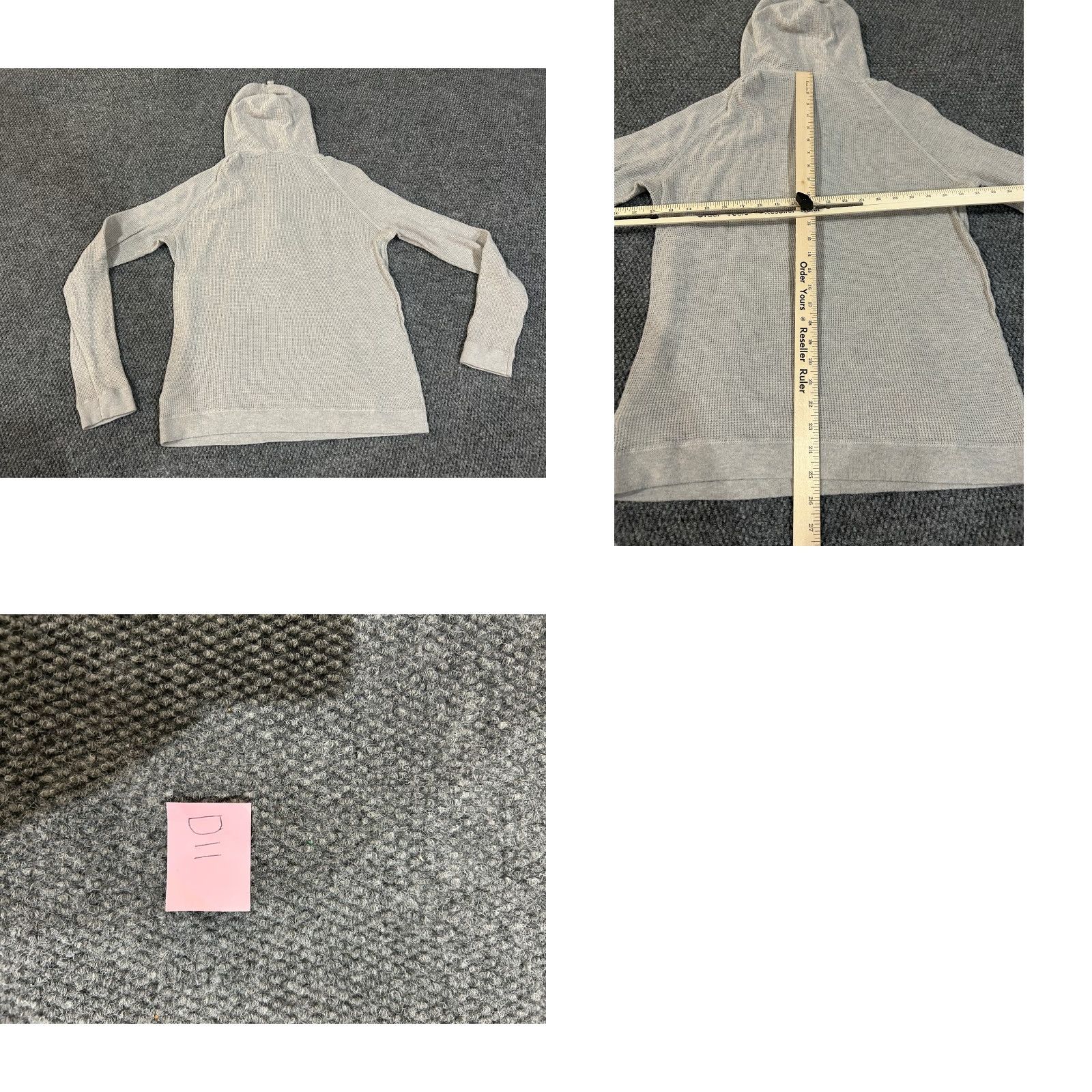 Prana prAna Hoodie Women L Gray Knit Cowl Neck Pullover 1/4 Zip Long Sleeve Casual Outdoor Winter Fall Spring Size L / US 10 / IT 46 - 8 Thumbnail