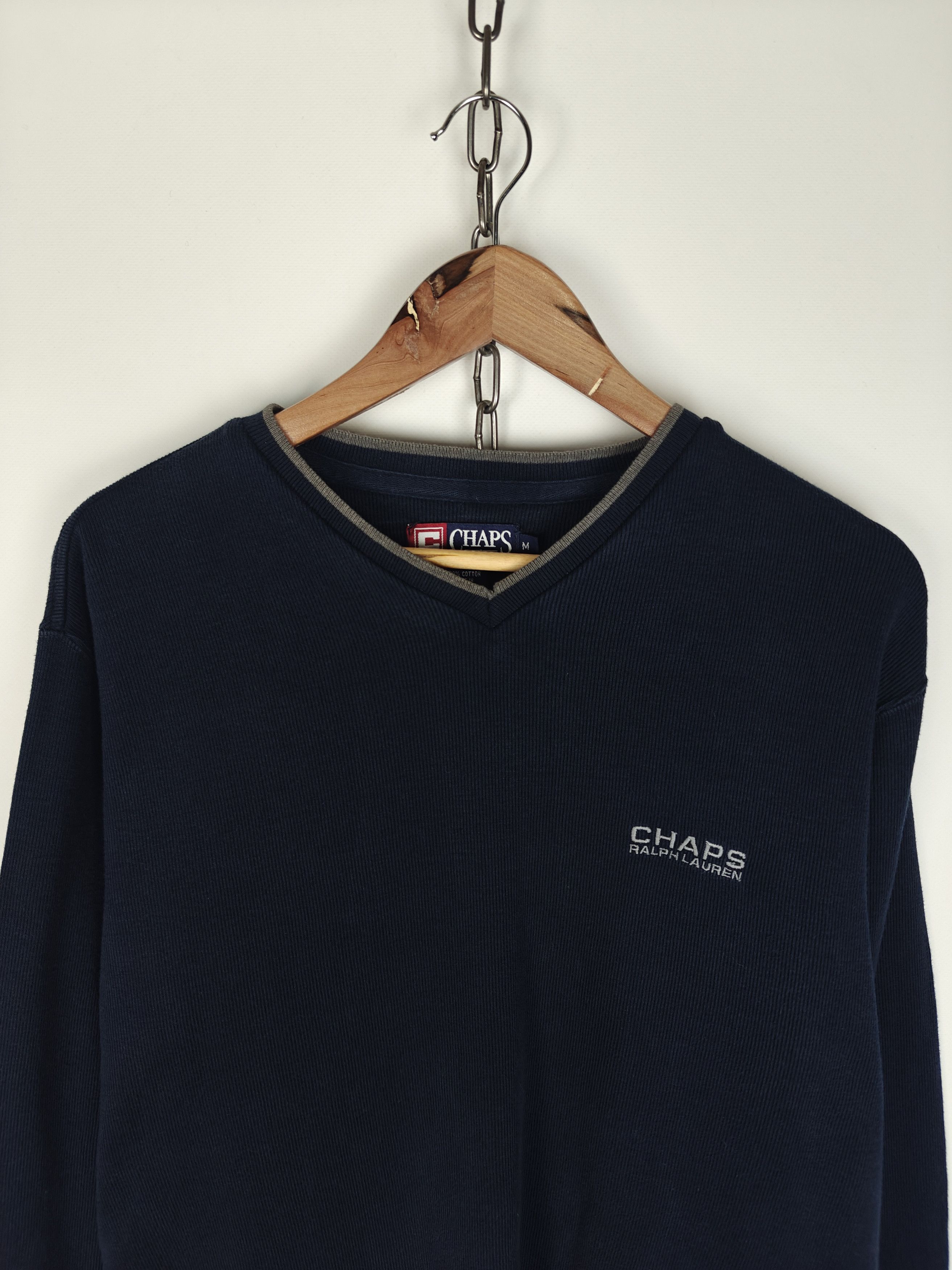 Chaps Chaps Ralph Lauren Sweatshirt VTG Blue size M Size US M / EU 48-50 / 2 - 2 Thumbnail