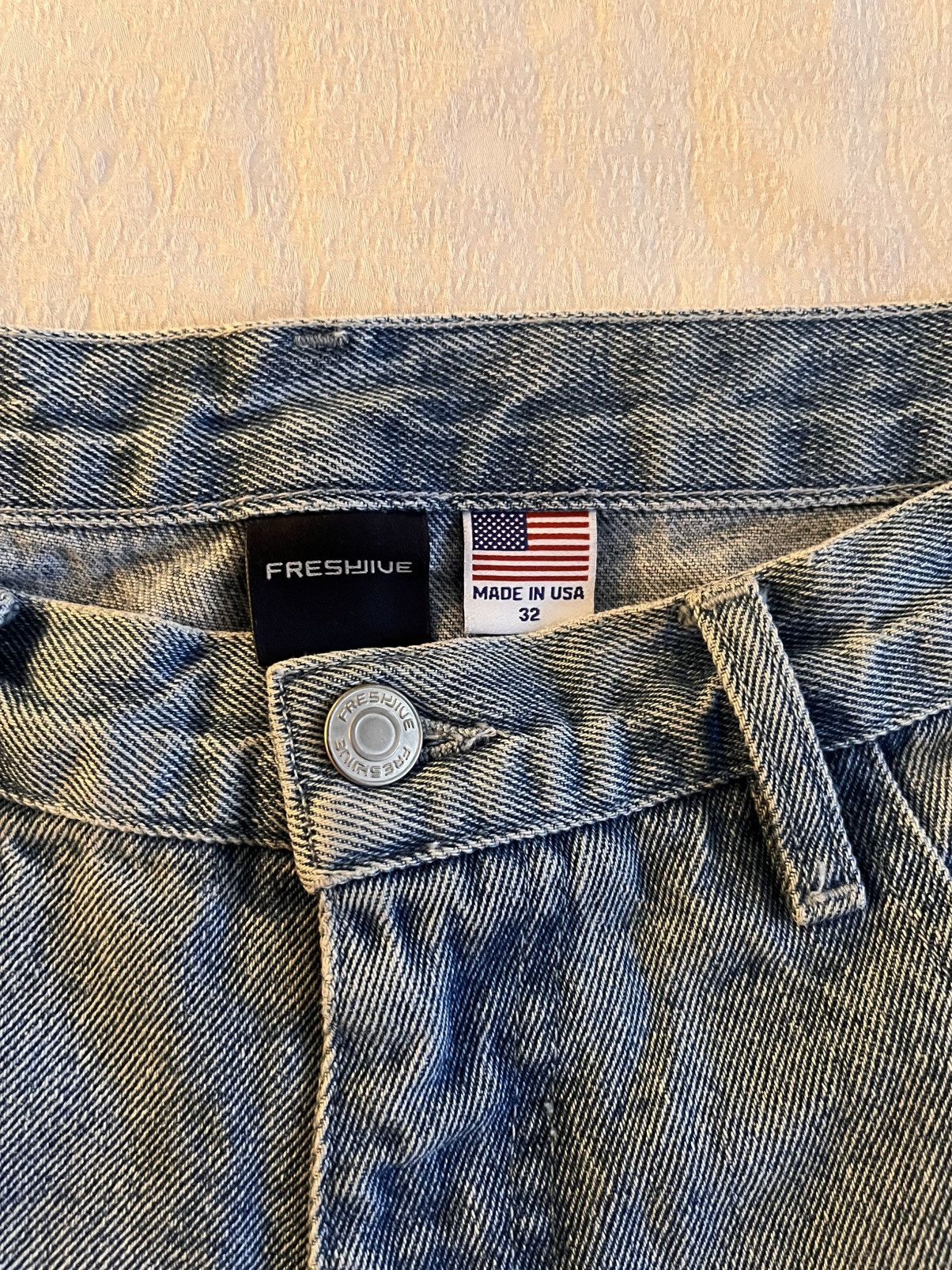 Freshjive Oversized Jean Shorts Size US 32 / EU 48 - 3 Thumbnail