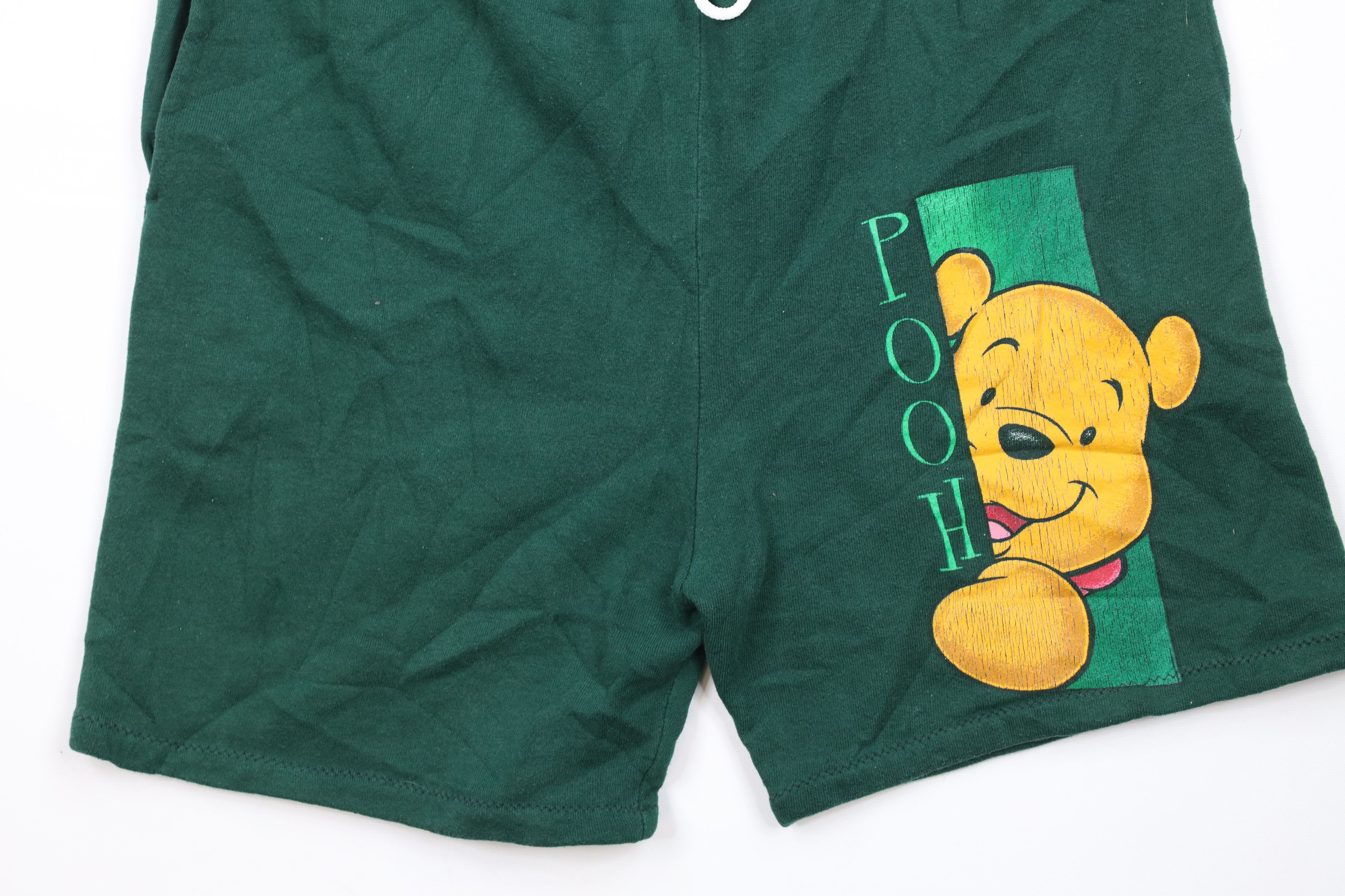 Disney × Vintage Vintage 90s Disney Above Knee Winnie the Pooh Sweat Shorts Size US 34 / EU 50 - 3 Thumbnail