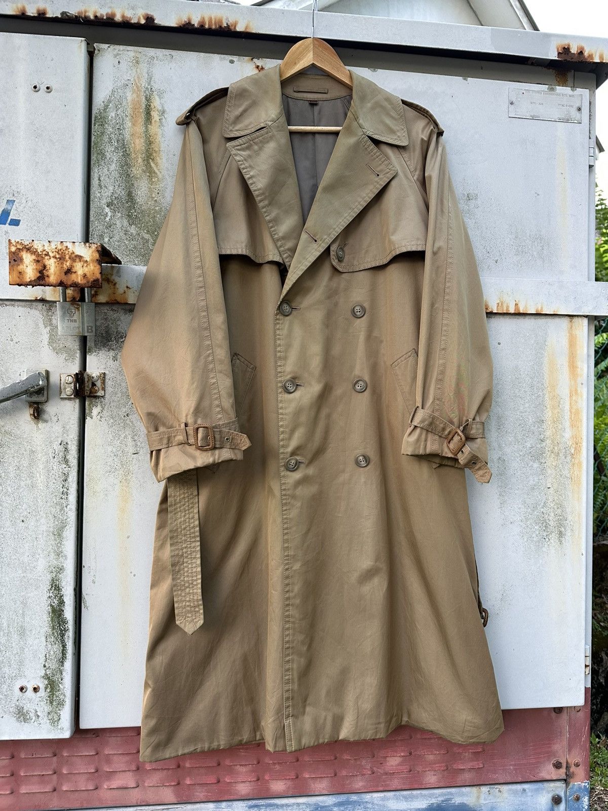 Yves Saint Laurent 👹Vintage Yves Saint Lurent Double Breasted Long Jacket Size US L / EU 52-54 / 3 - 4 Thumbnail