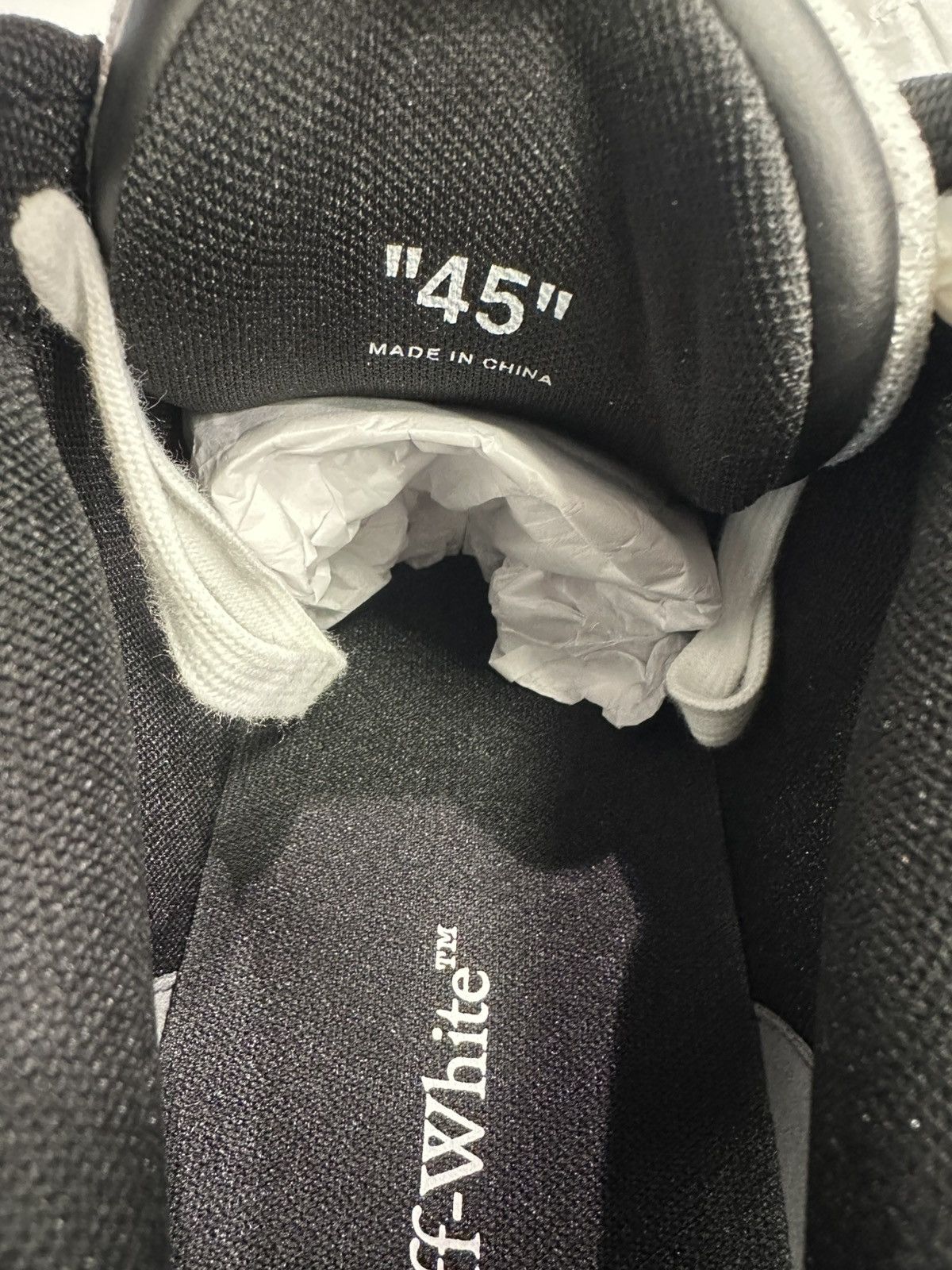 Off-White OFF-WHITE - Out of Office White Black Sneakers Size US 12 / EU 45 - 6 Thumbnail