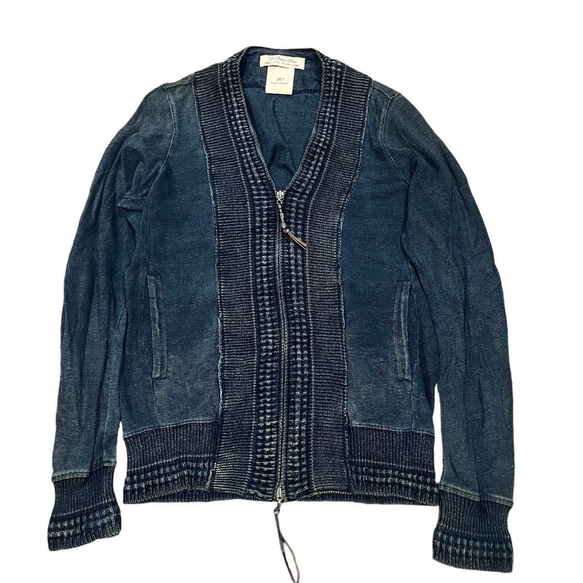 Japanese Brand Cotton zipper cardigan Size US S / EU 44-46 / 1 - 1 Thumbnail