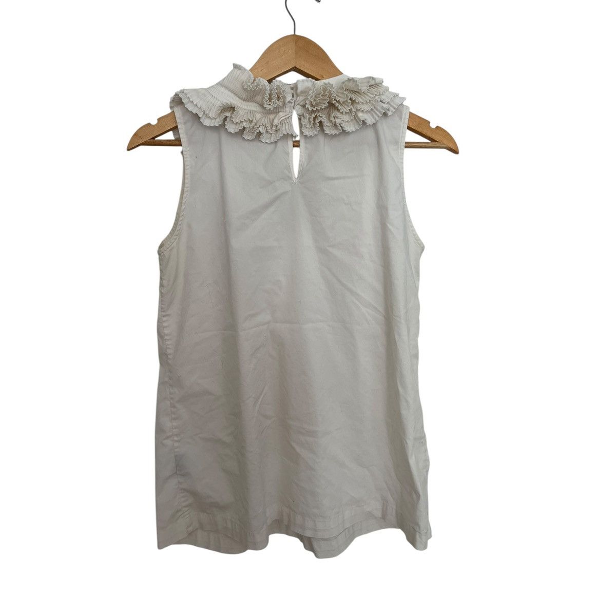 Vintage Ruffle frill sleeveless top Size S / US 4 / IT 40 - 3 Thumbnail