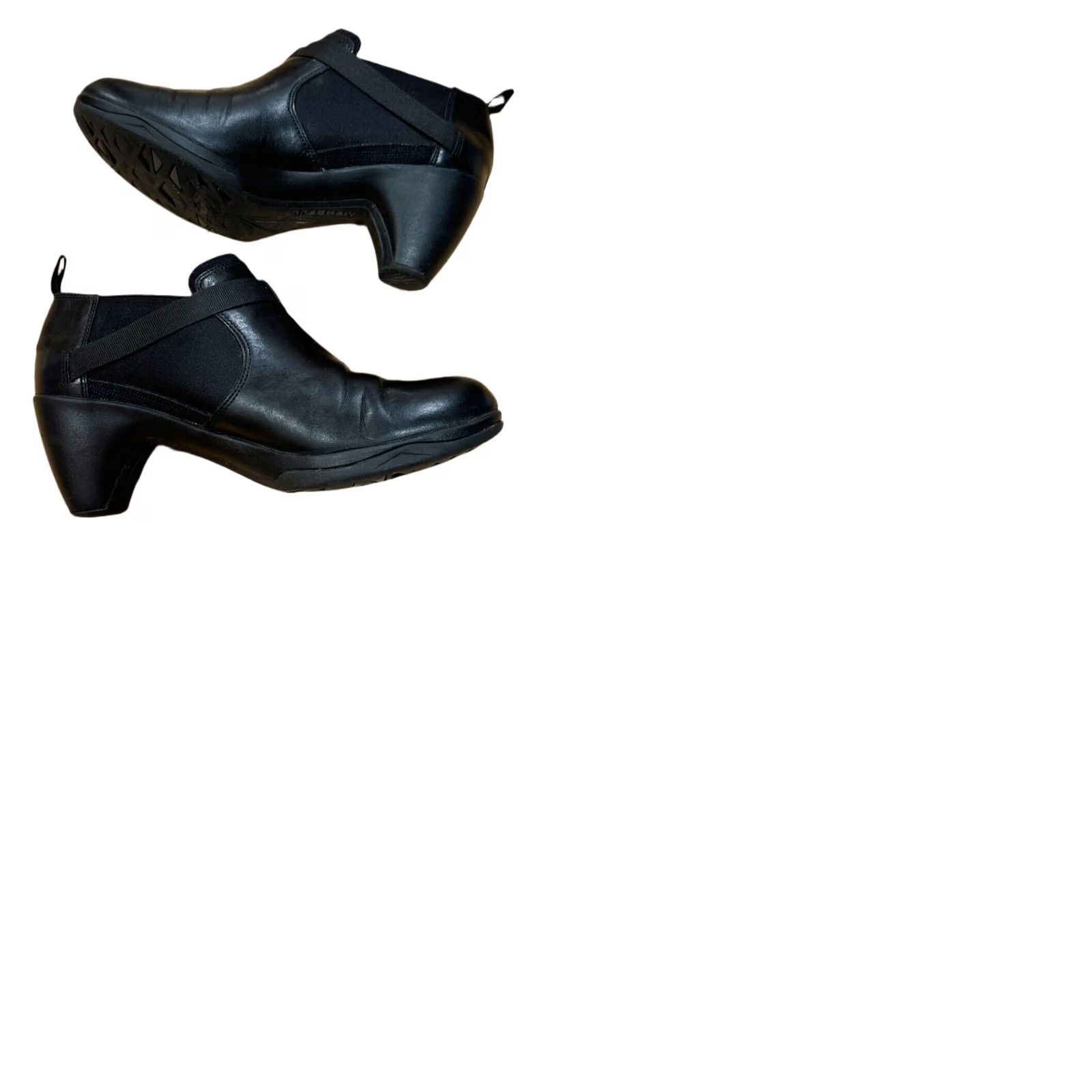 Merrell Merrell Evera Rush Women's Boots Heeled Ankle Booties Black Leather Harness 8 Size US 8 / IT 38 - 9 Thumbnail