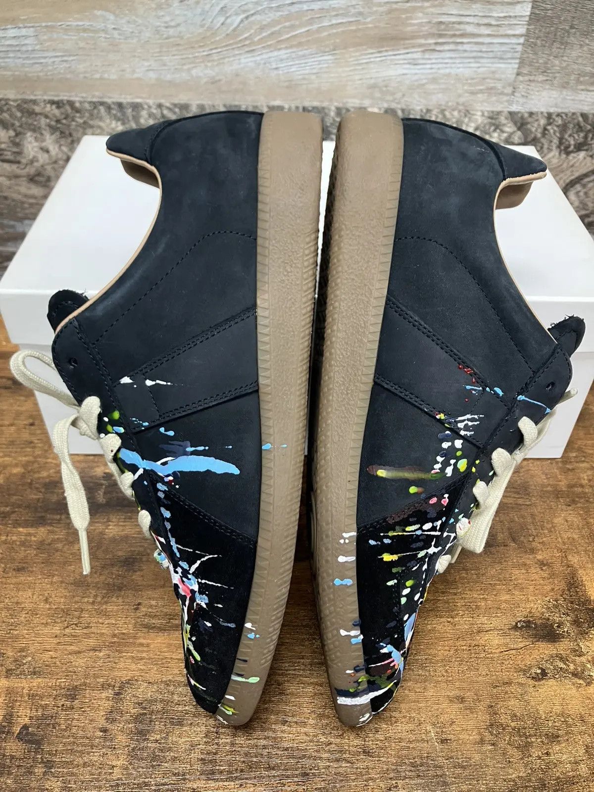 Maison Margiela Maison Margiela Paint Splatter Replica Low Black 8 41 Size US 8 / EU 41 - 3 Thumbnail