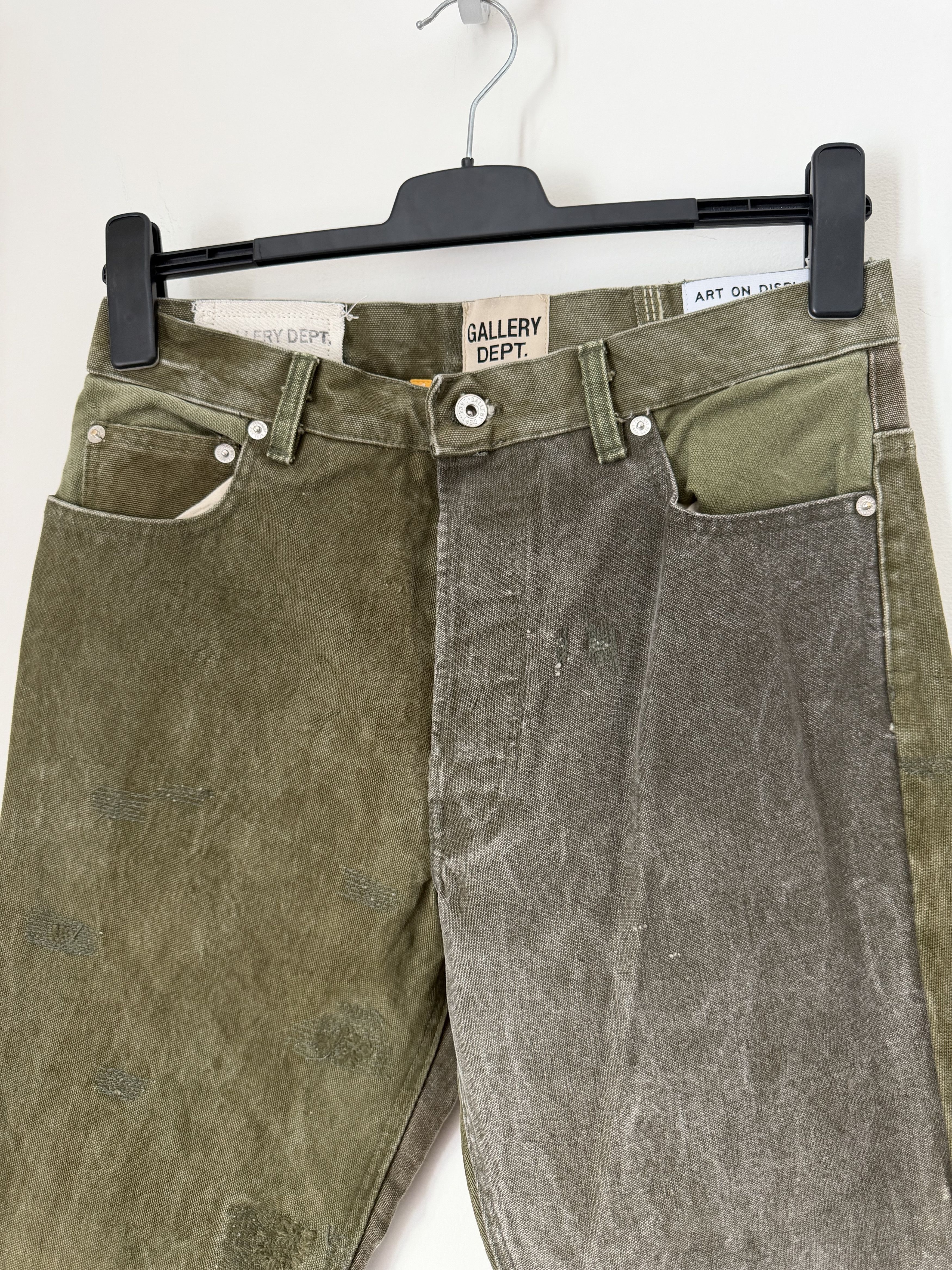 Gallery Dept. Gallery Dept Logan Kit Army Pants in Green Size US 33 - 2 Thumbnail
