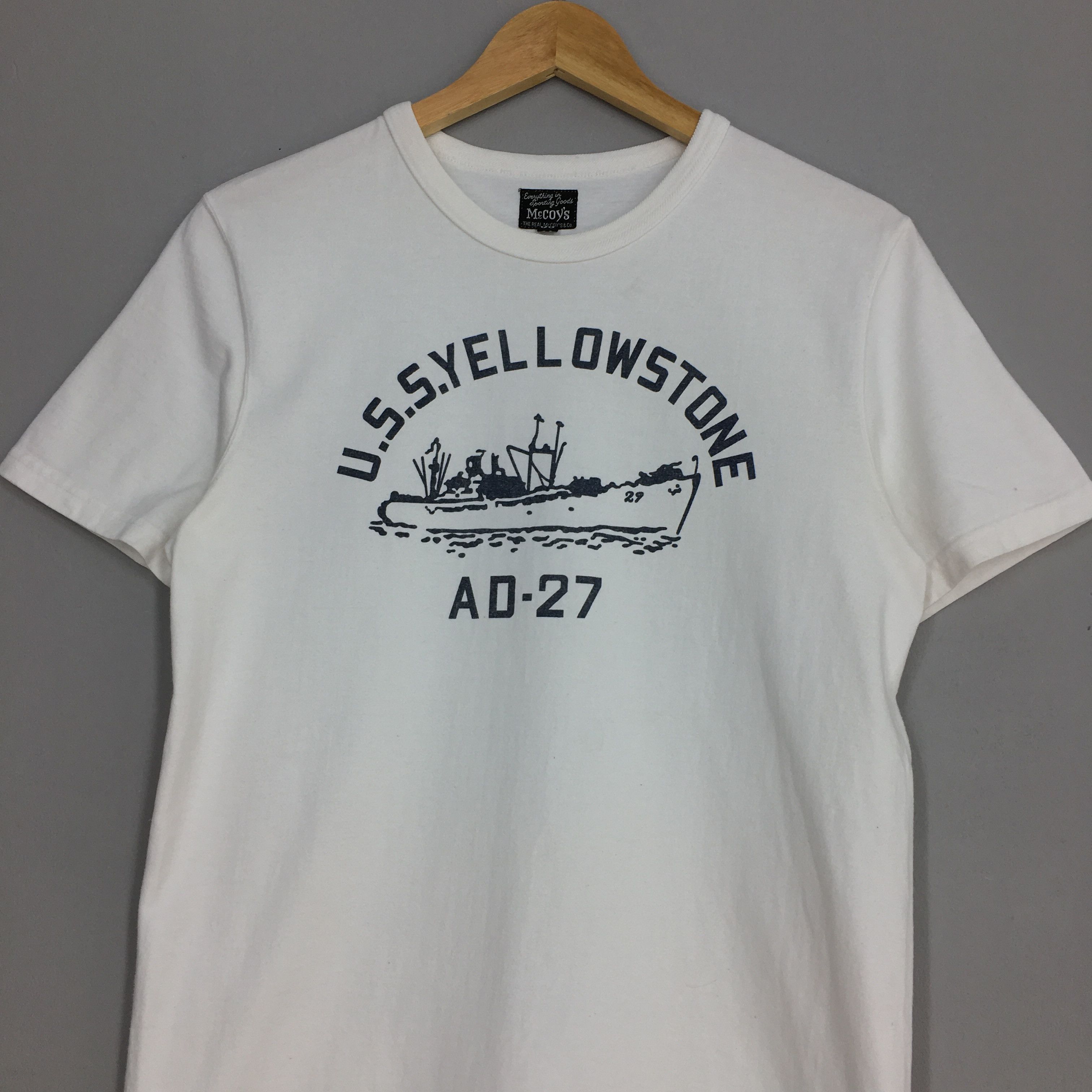 Vintage Mccoy's Uss Yellowstone Us Submarine Sportswear Tshirt Small Size US S / EU 44-46 / 1 - 2 Thumbnail