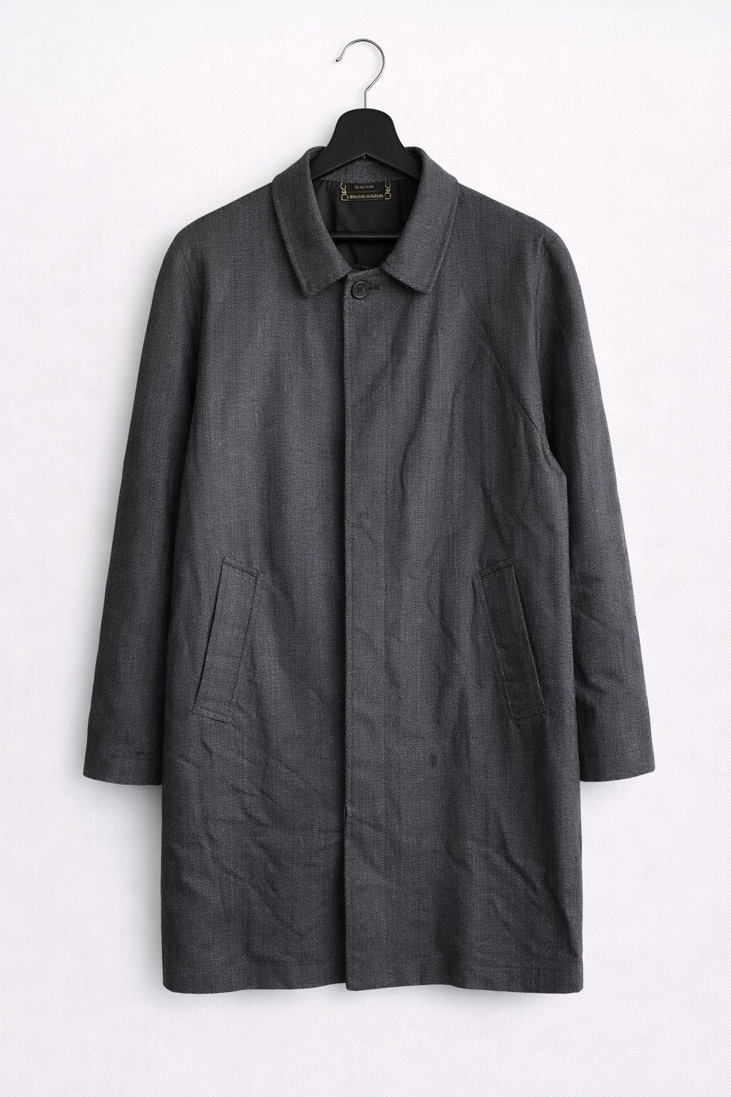 Sanyo Vintage Sanyo Excellent Wool Herringbone Coat – Classic Size US M / EU 48-50 / 2 - 1 Thumbnail