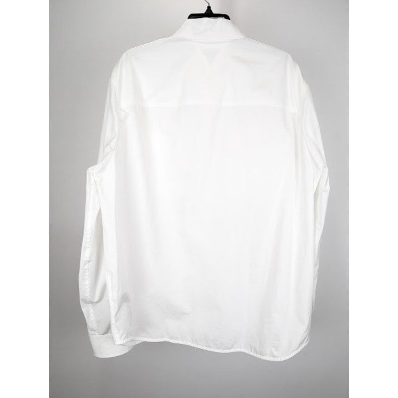 Bottega Veneta o1rshd1 Compact Cotton Poplin Shirt in White Size US L / EU 52-54 / 3 - 12 Thumbnail
