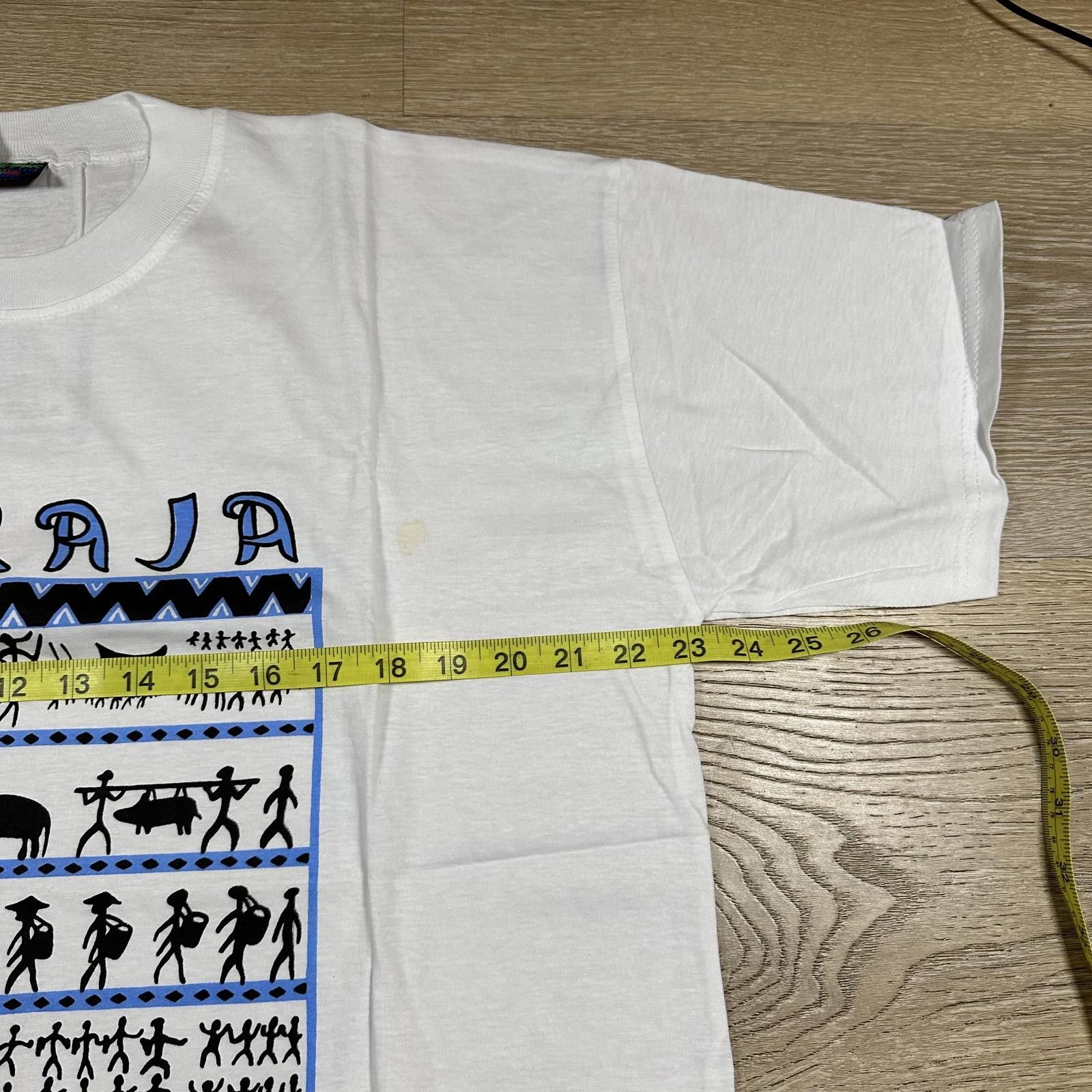 Maharishi NWT Vintage Indonesia Graphic T-shirt Hieroglyphic Blue Blk Size US XL / EU 56 / 4 - 7 Thumbnail