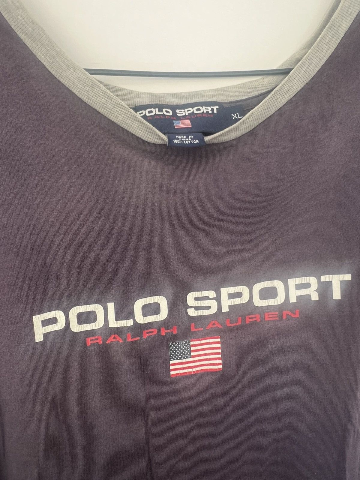 Polo Ralph Lauren VINTAGE polo sport ringer neck tee Size US XL / EU 56 / 4 - 2 Thumbnail