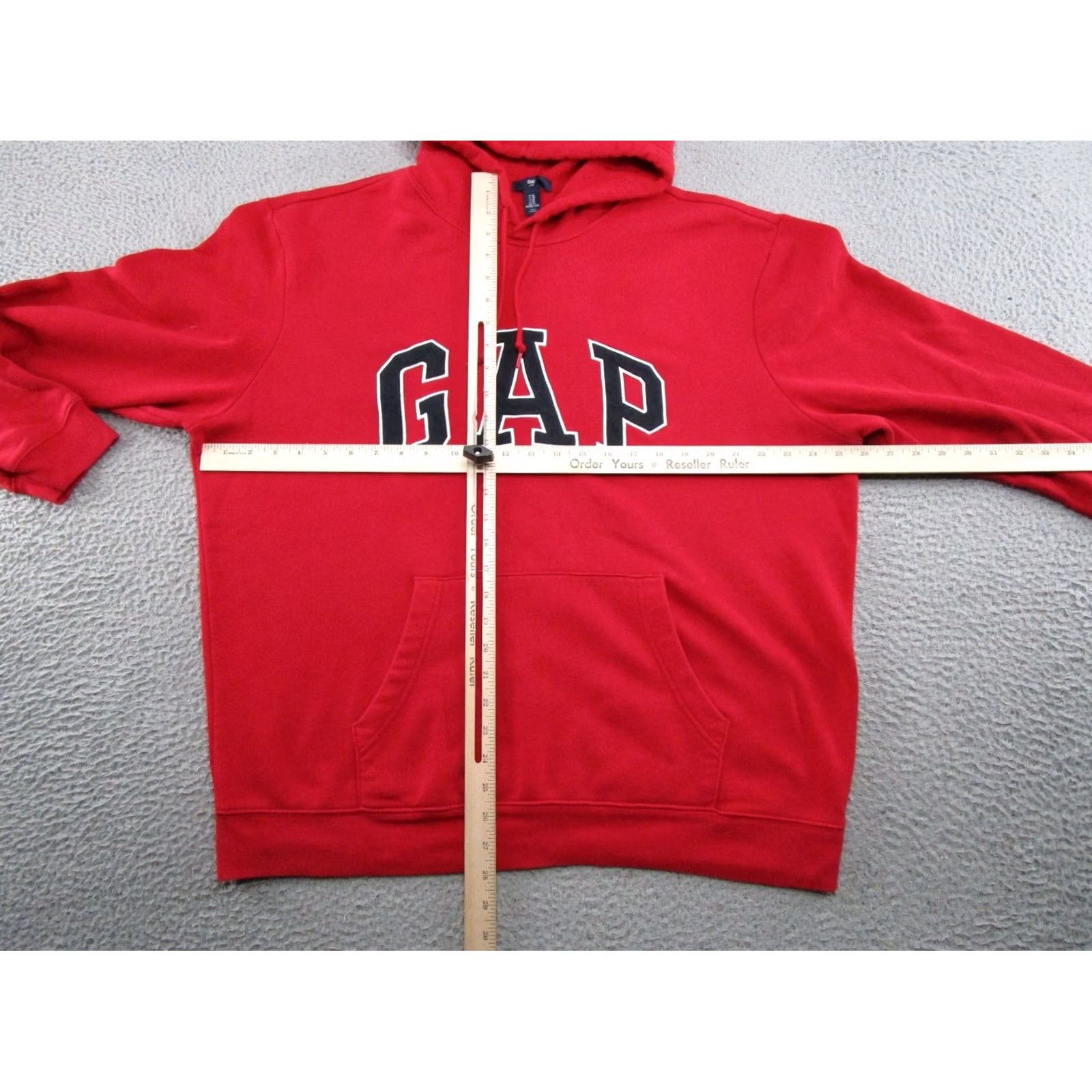 Gap VTG GAP Pullover Hoodie Mens XL Red Crew Neck Fleece Cotton Baggy 90s Skater Sports All Seasons Hooded Size US XL / EU 56 / 4 - 6 Thumbnail