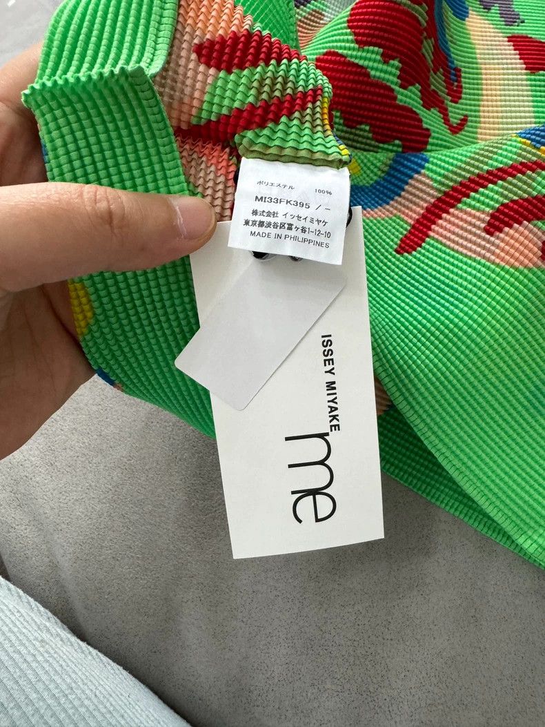 Issey Miyake issey miyake size:one size Green pleated high collar and s Size XXS / US 00 / IT 34 - 2 Thumbnail