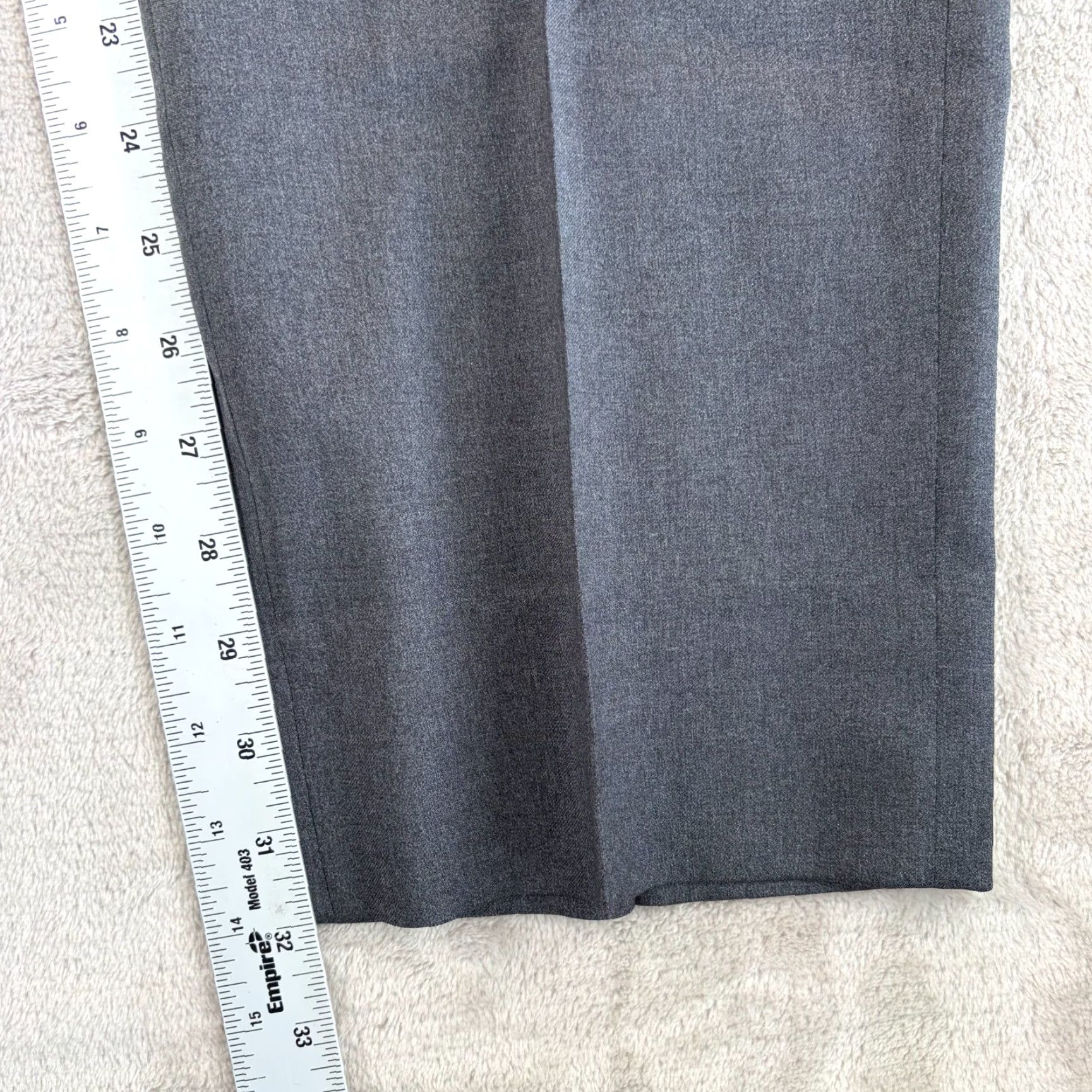 Brooks Brothers Brooks Brothers Reda Flexo Milano Fit Dress Pants Grey Merino Wool 46x32 Men Size US 30 / EU 46 - 6 Thumbnail