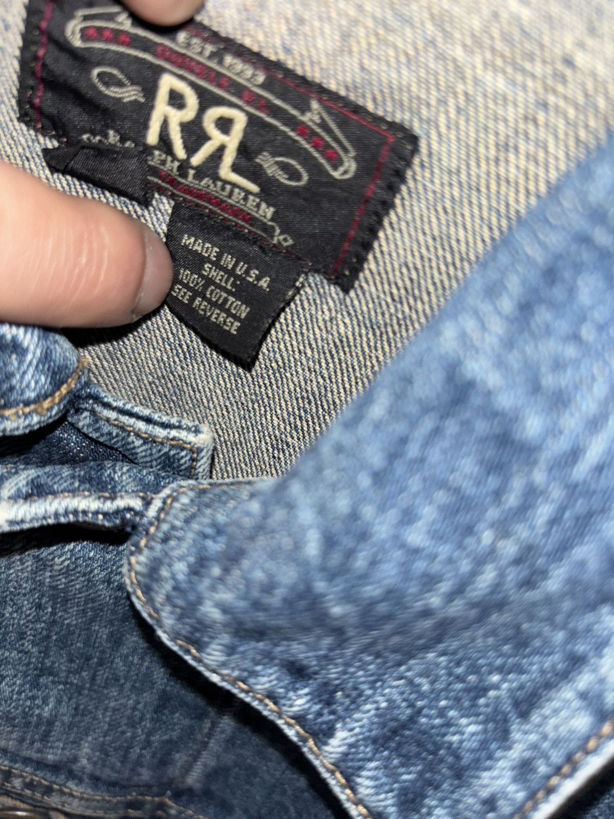 Polo Ralph Lauren × Ralph Lauren Double R Ralph Lauren Denim Jacket Size US L / EU 52-54 / 3 - 4 Thumbnail