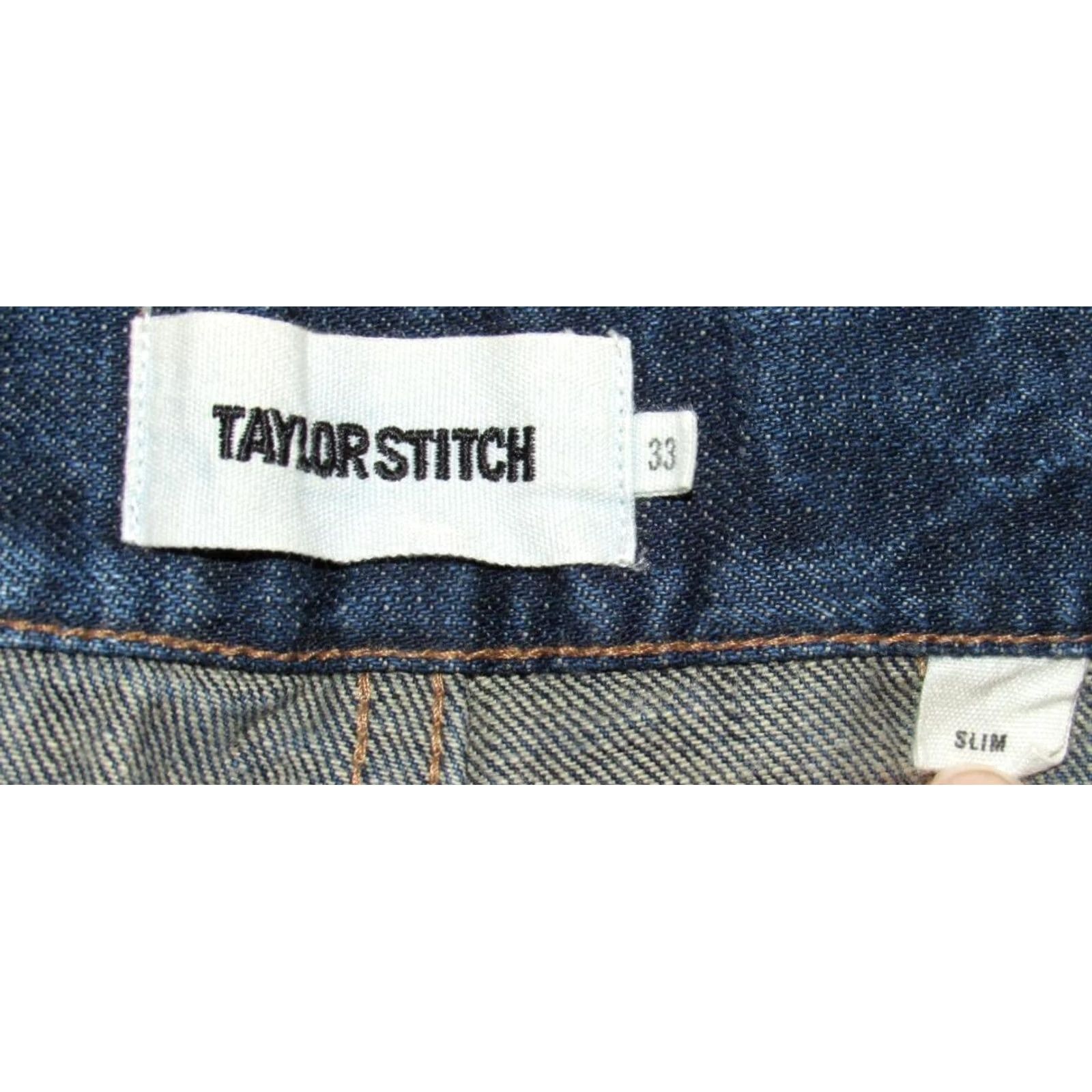 Taylor Stitch Taylor Stitch Denim Jeans Slim Fit 33 x 30 Button Fly Men Blue Denim Jeans Slim Fit 33 x 30 Mens Size US 33 - 6 Thumbnail