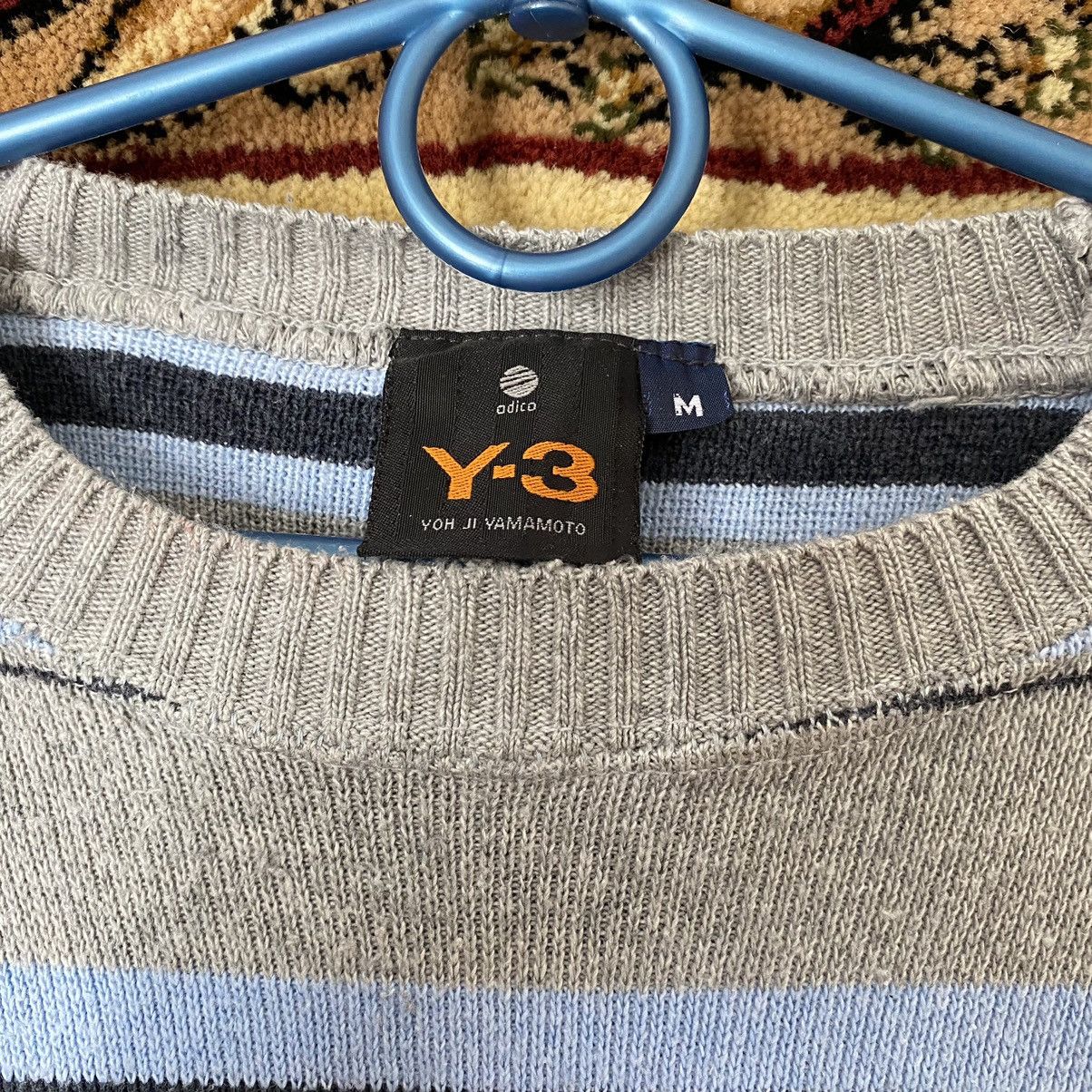 Yohji Yamamoto Y-3 YOHJI YAMAMOTO SWEATER ARCHIVE BIG LOGO STRIPPED Size US M / EU 48-50 / 2 - 4 Thumbnail