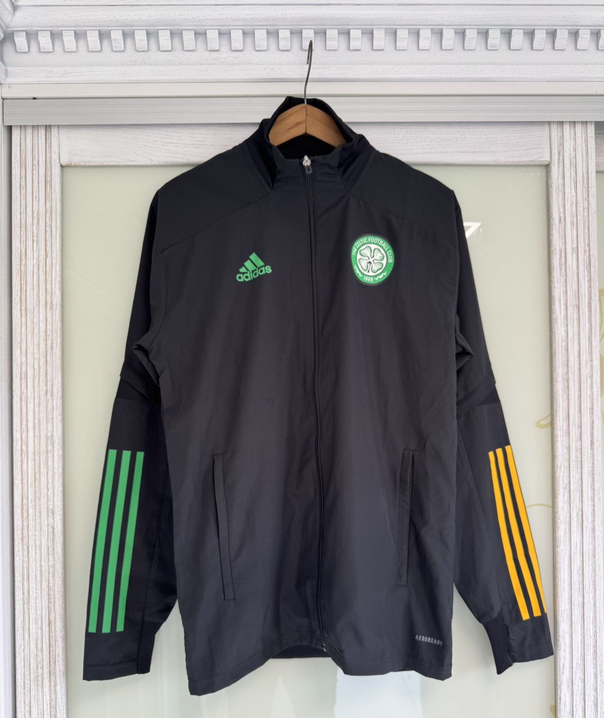 Adidas Celtic Glasgow 2020-2021 Soccer Track Jacket Football Jersey Size US S / EU 44-46 / 1 - 1 Thumbnail