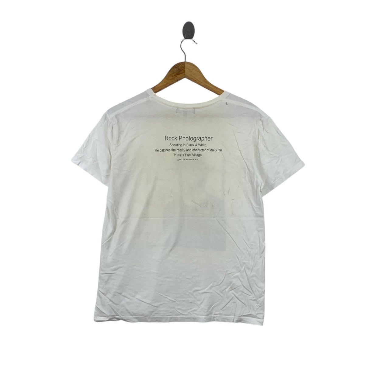 Vintage DAVID GODLIS PHOTOGRAPHY NY Punk CBGB Rupert Tee Shirt Top Size M / US 6-8 / IT 42-44 - 5 Thumbnail