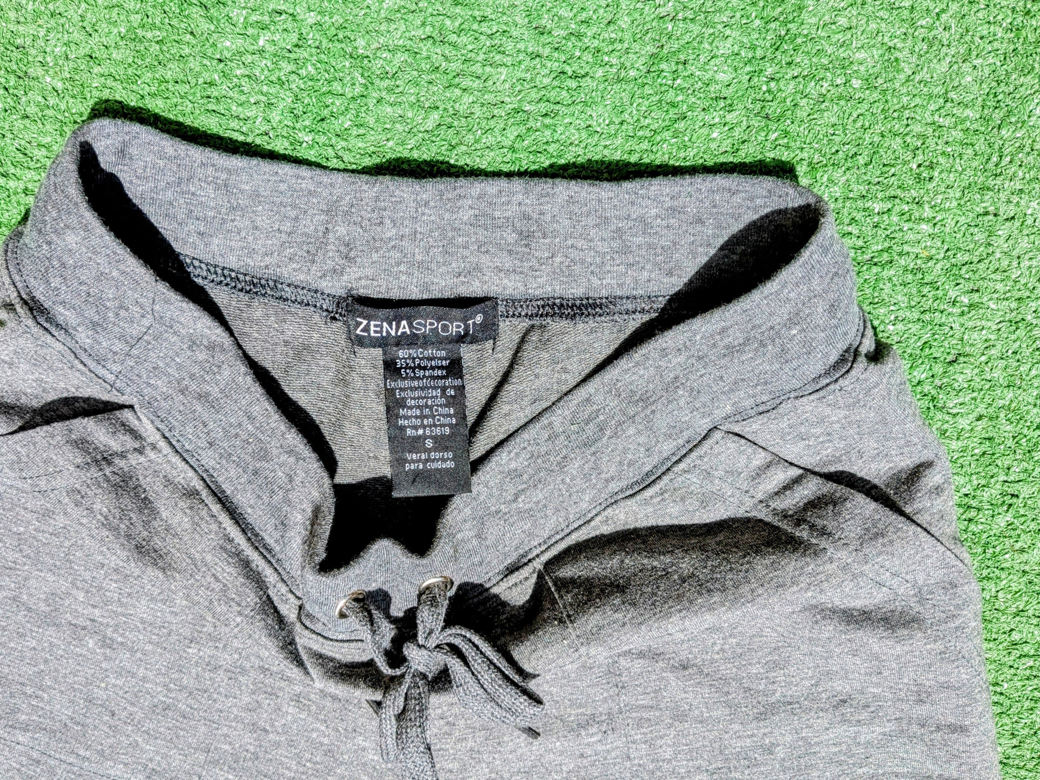 Other Zena Sport Wide HEMMED Capri Pants Cotton Blend Drawstring Size 28" / US 6 / IT 42 - 4 Thumbnail