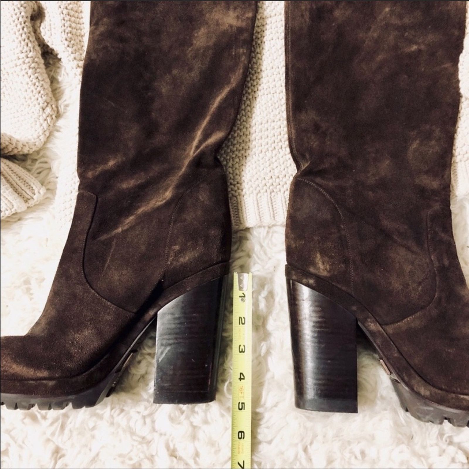 Michael Kors MICHAEL KORS COLLECTION Chocolate Suede Leather Heel Boot 9 Size US 9 / EU 42 - 5 Thumbnail