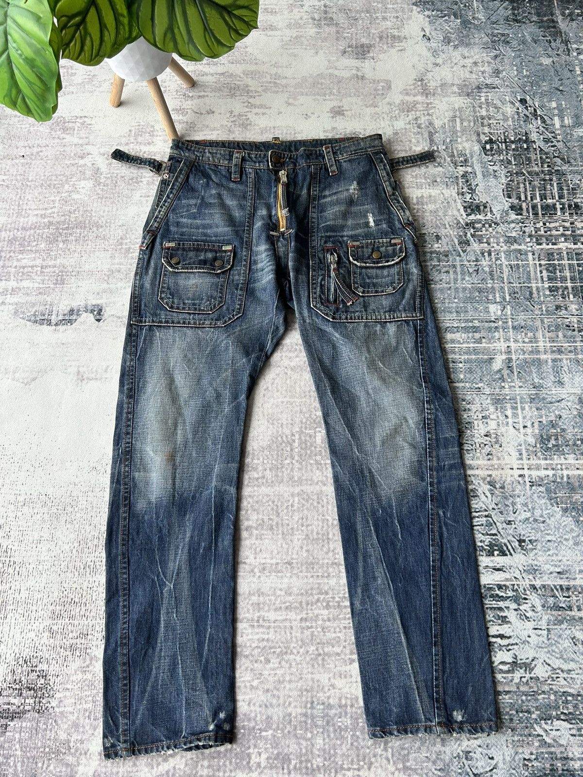 Dsquared2 Dsquared2 Cargo Distressed jeans Size US 34 / EU 50 - 1 Thumbnail