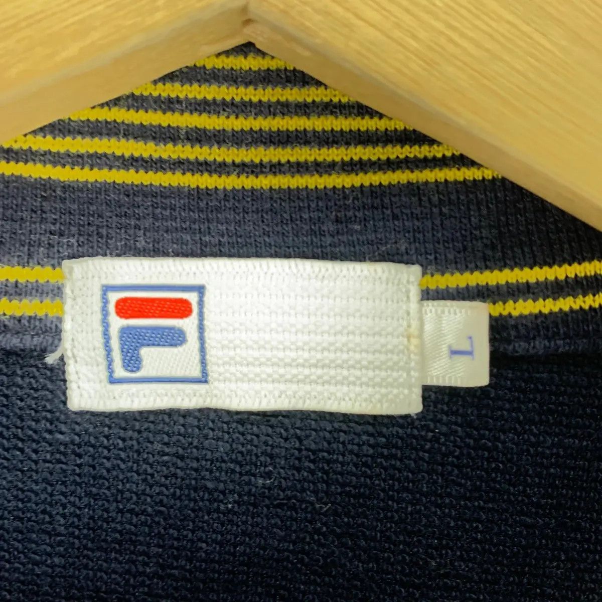 Fila Vtg FILA BIELLA ITALIA Sportiva Big Logo Blue Zipper Sweater Size L / US 10 / IT 46 - 9 Thumbnail