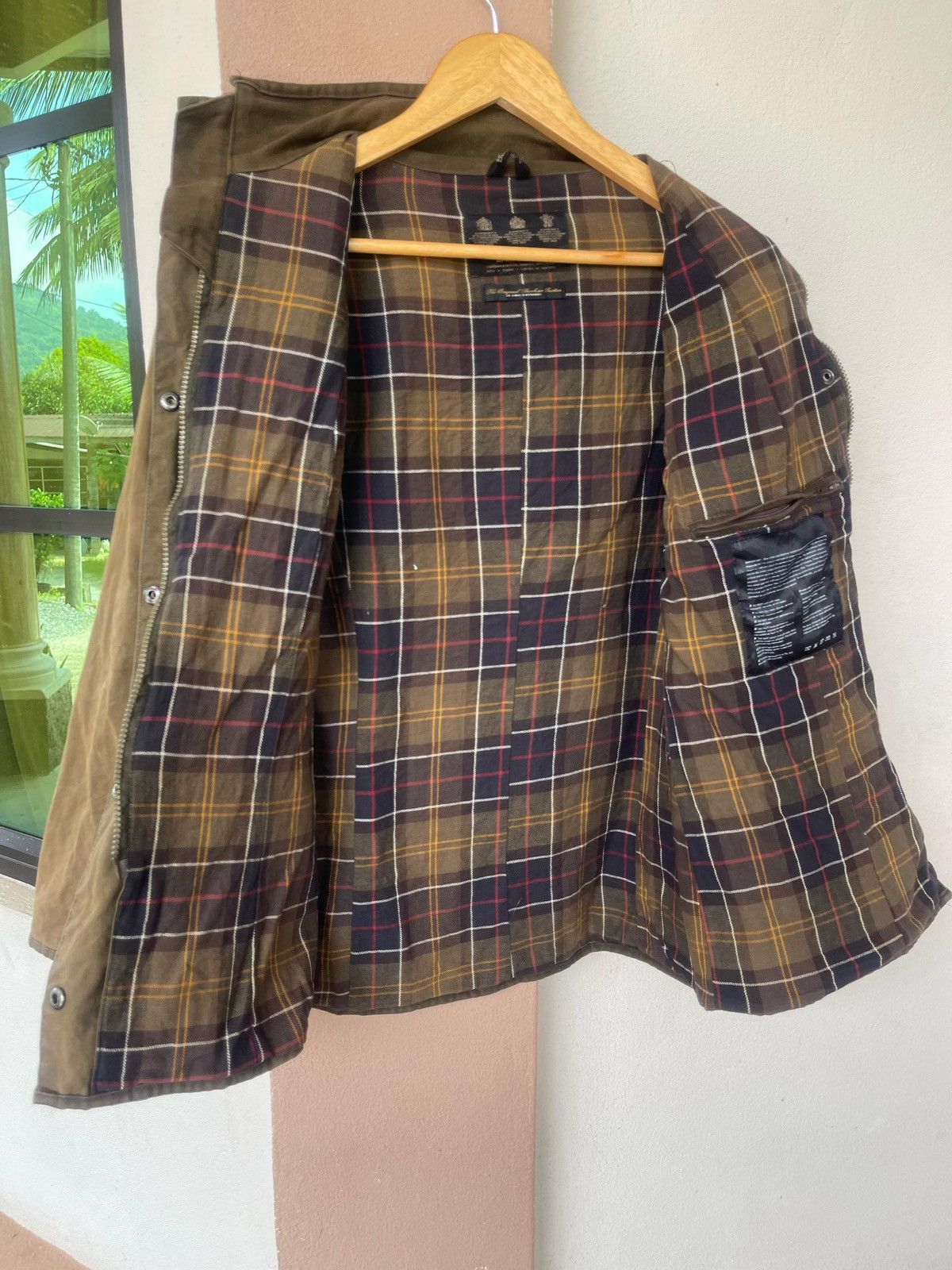 Barbour × Vintage Vintage Barbour Utility Waxed Jacket Size L / US 10 / IT 46 - 21 Thumbnail