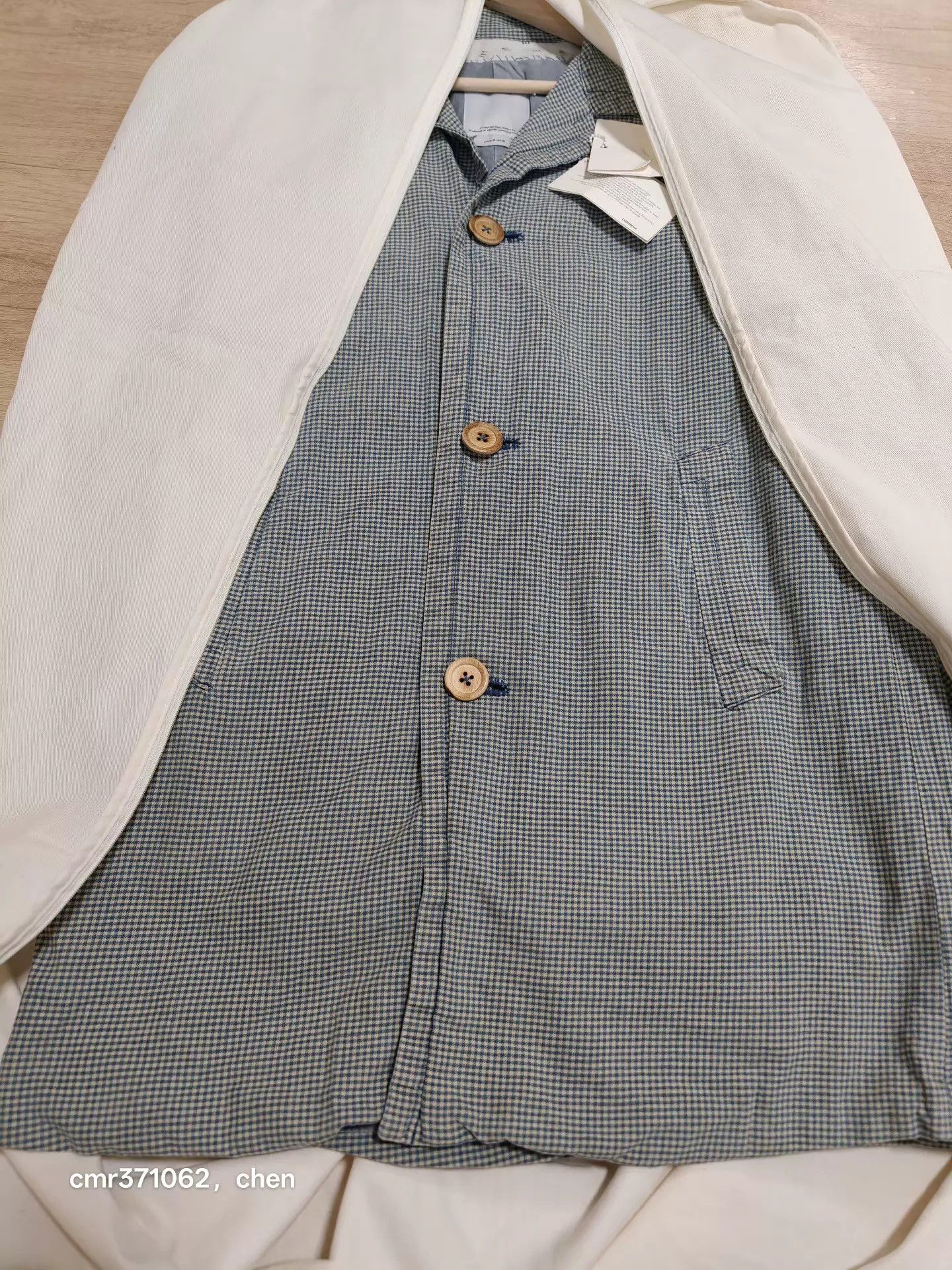 Visvim visvim 14ss mies coat indigo check beige1 9/10 Size US S / EU 44-46 / 1 - 6 Thumbnail