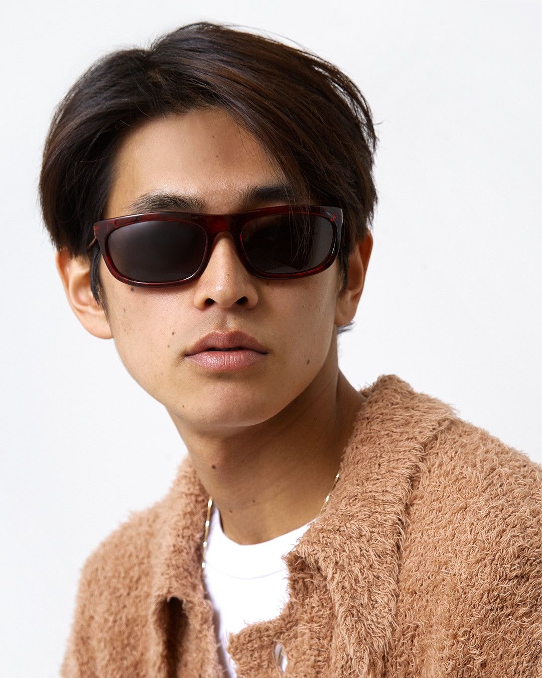 Our Legacy Shelter Sunglasses (Shiny Red Melange) Size ONE SIZE - 6 Thumbnail