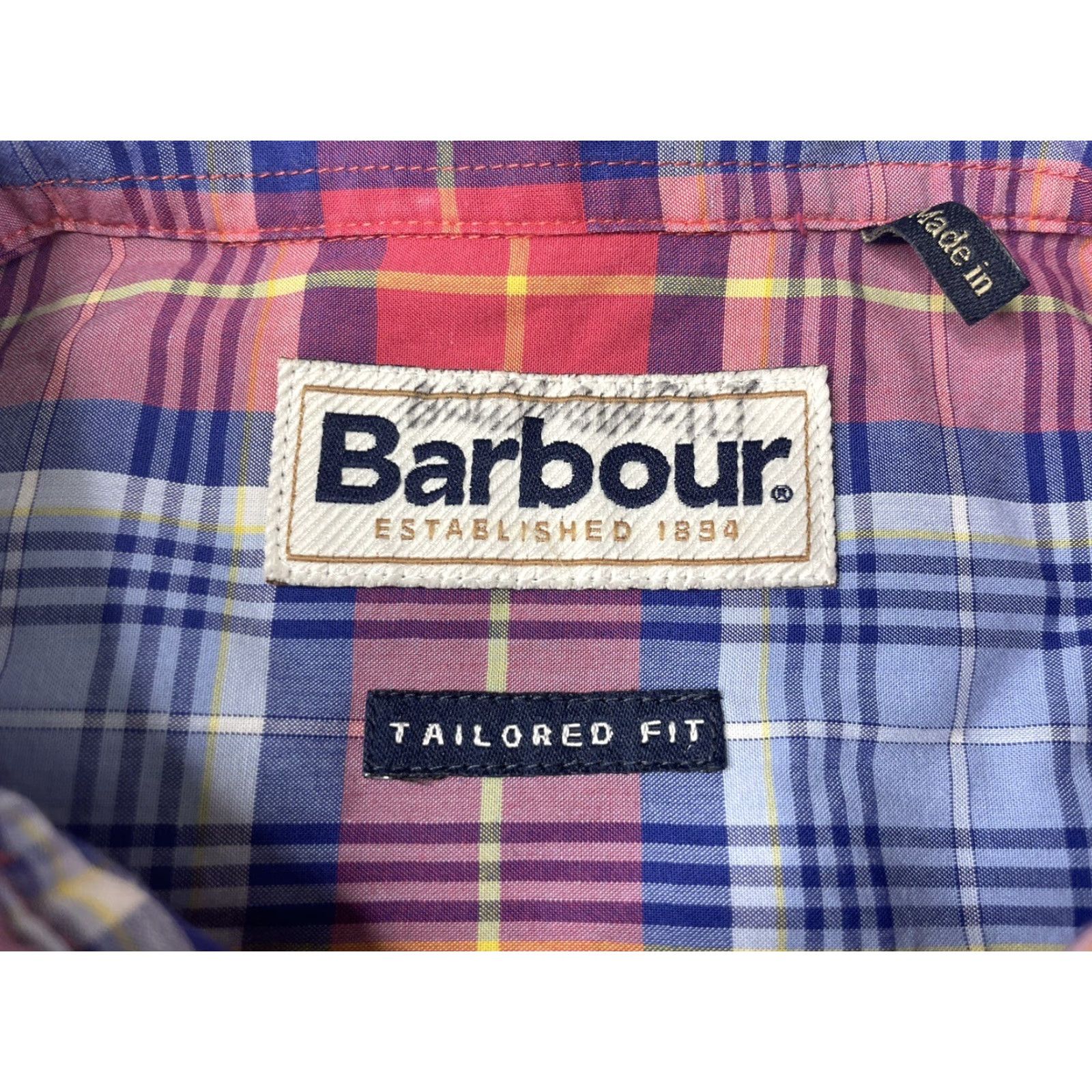 Barbour Barbour Men's Tailored Highland Check Long Sleeve Button-Up Shirt Plaid Medium Size US M / EU 48-50 / 2 - 3 Thumbnail