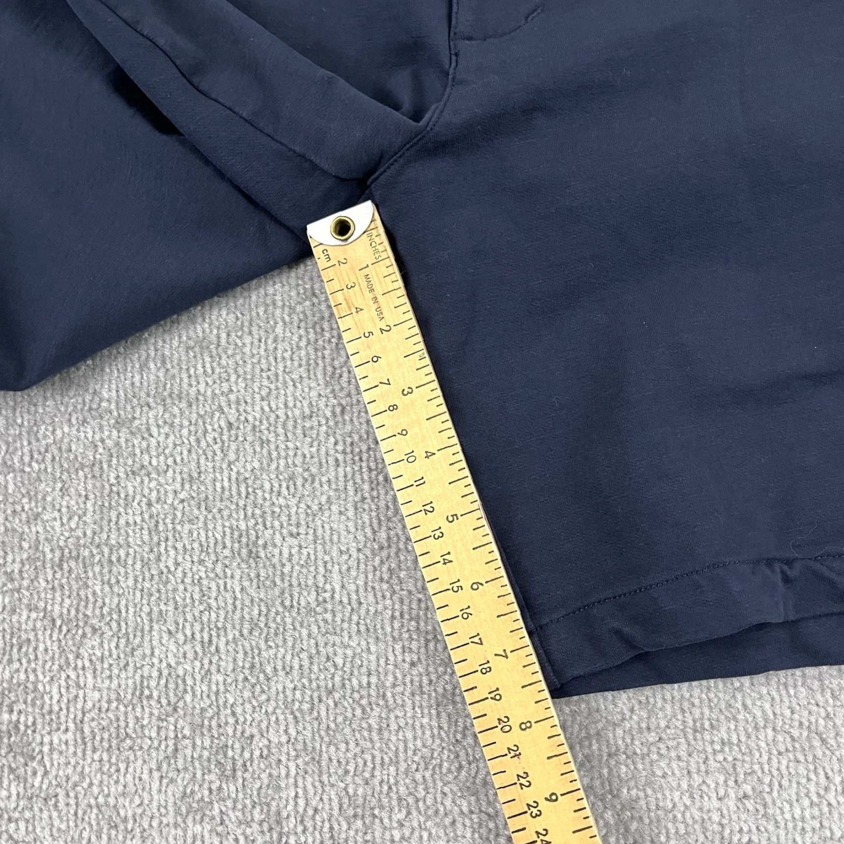 Vintage Post Marc Shorts Men 36 / 7.5" Washed Navy Blue Stretch Golf Chino Preppy Casual Size US 38 / EU 54 - 6 Thumbnail