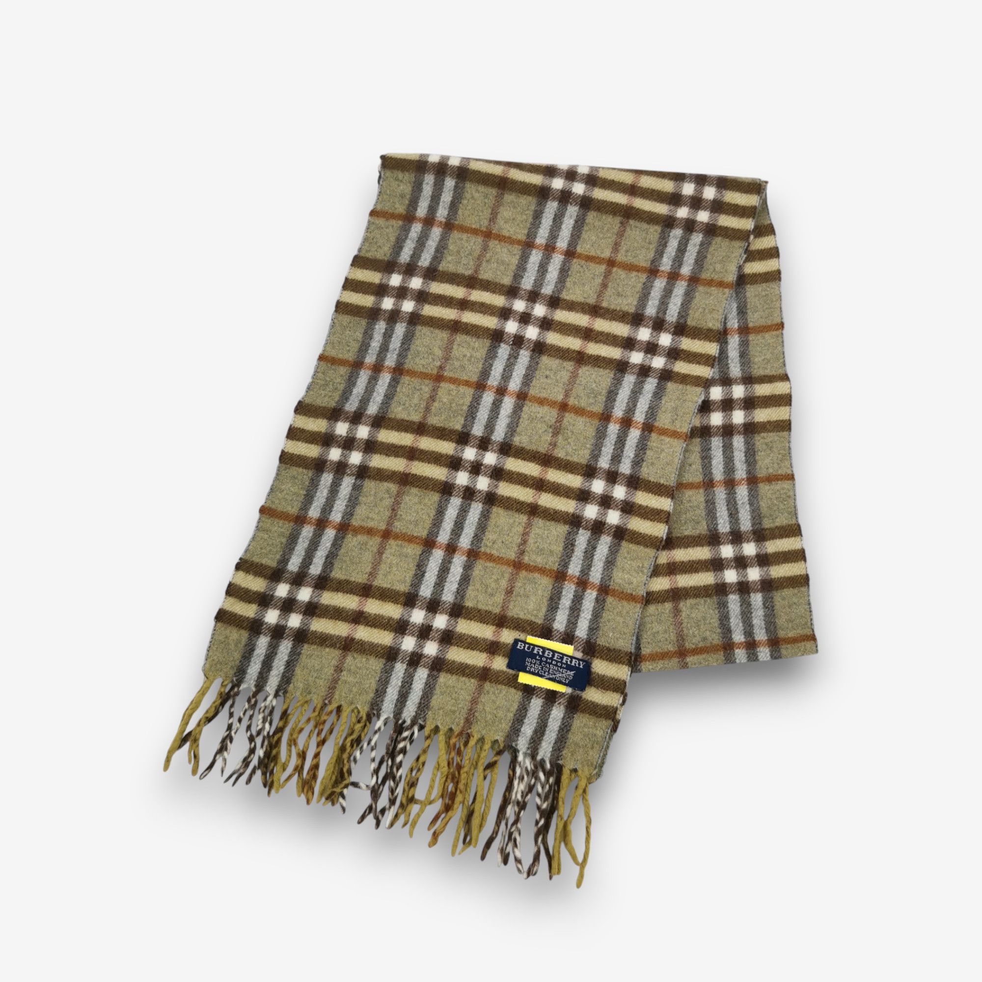 Burberry Vintage Burberry Scarf Checked Muffler Cashmere Scarves Size ONE SIZE - 1 Thumbnail