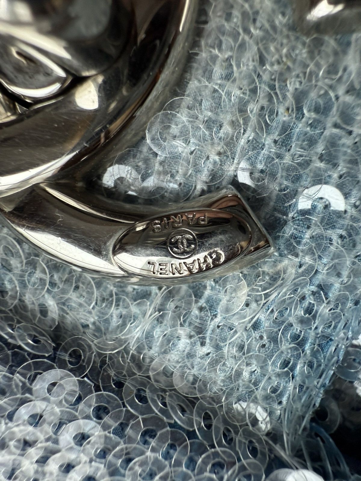Chanel Chanel Blue sequins XL maxi Classic Flap bag Size ONE SIZE - 7 Thumbnail