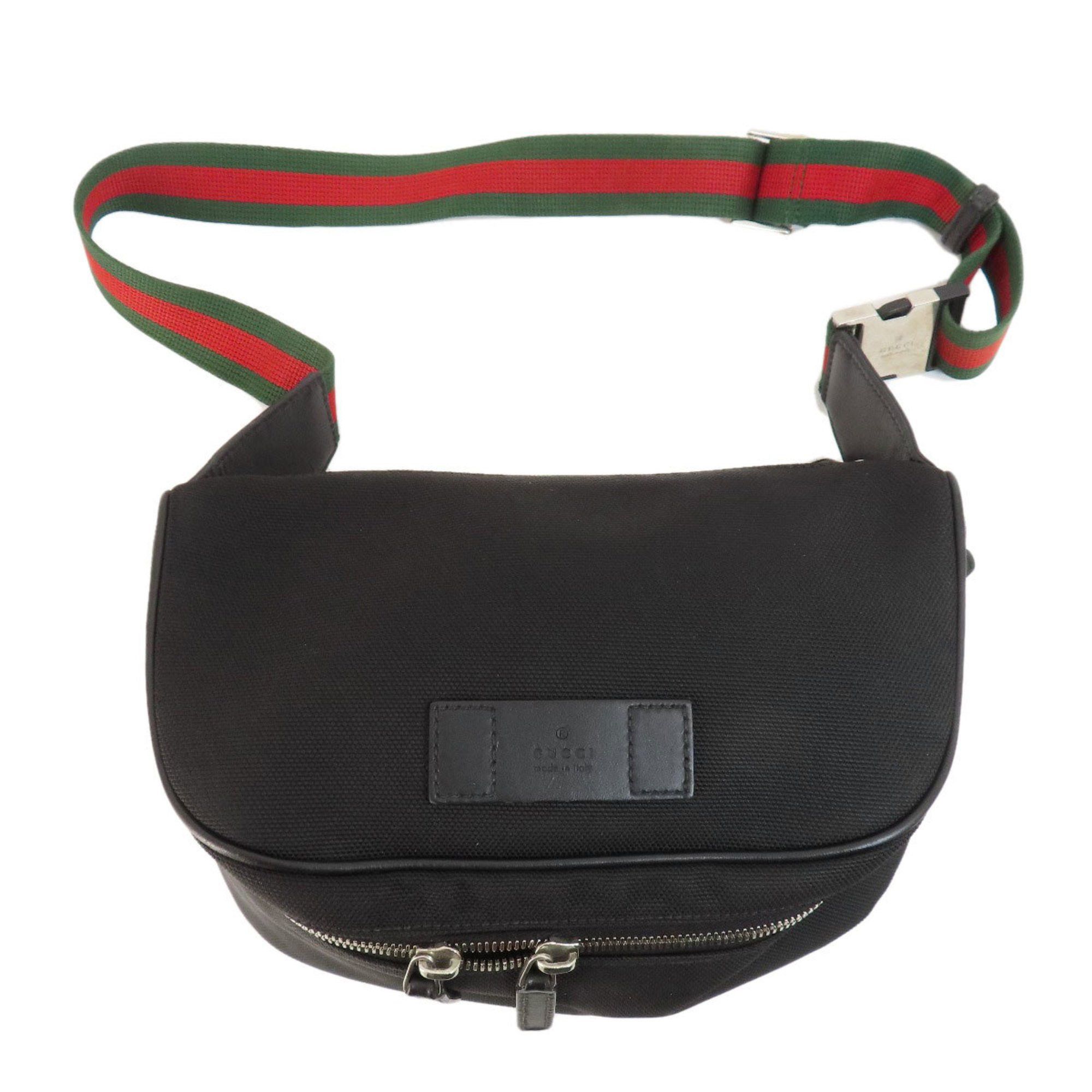 image of Gucci 630920 Sherry Line Techno Canvas Outlet Body Bag Women's Gucci in Black